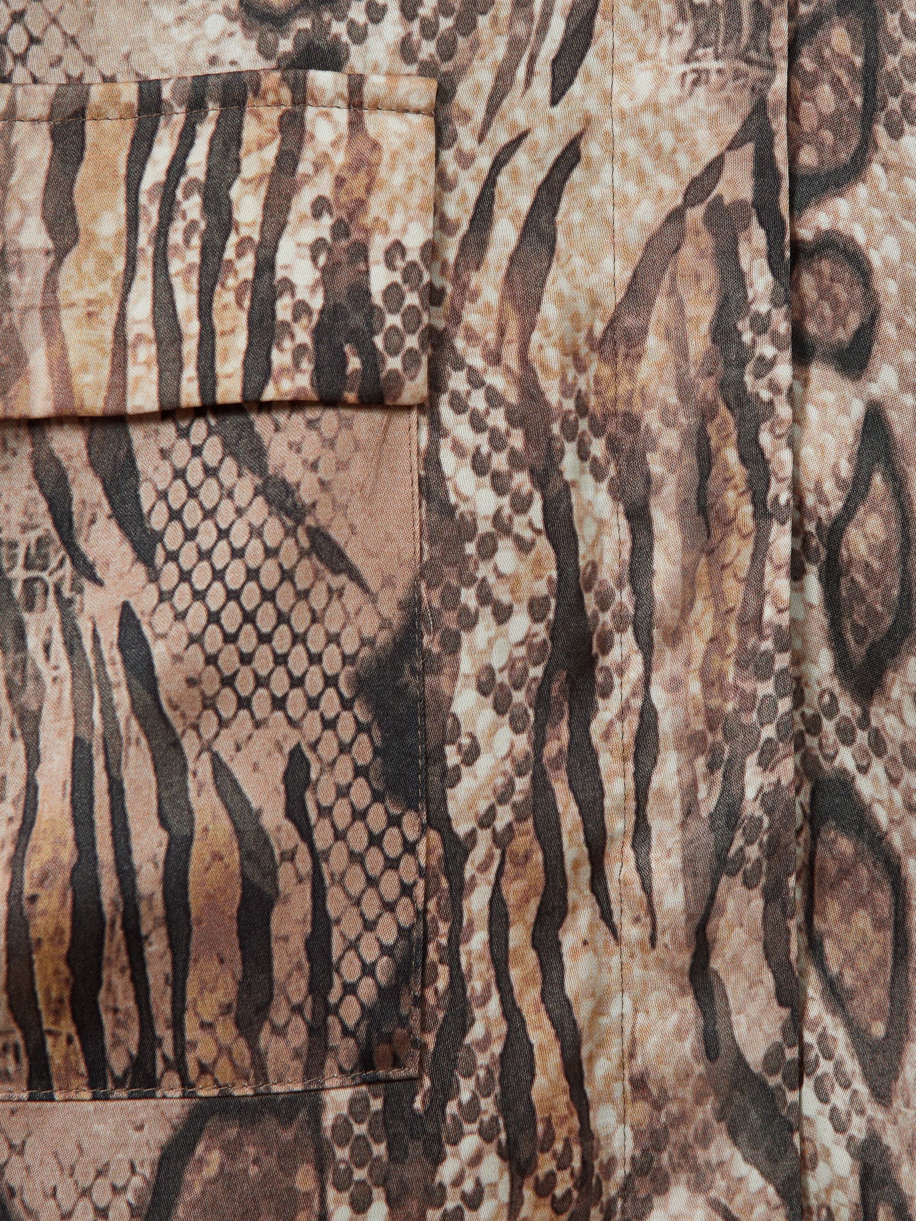 Maya Neutral Snake Print Shirt - Image 5 of 5