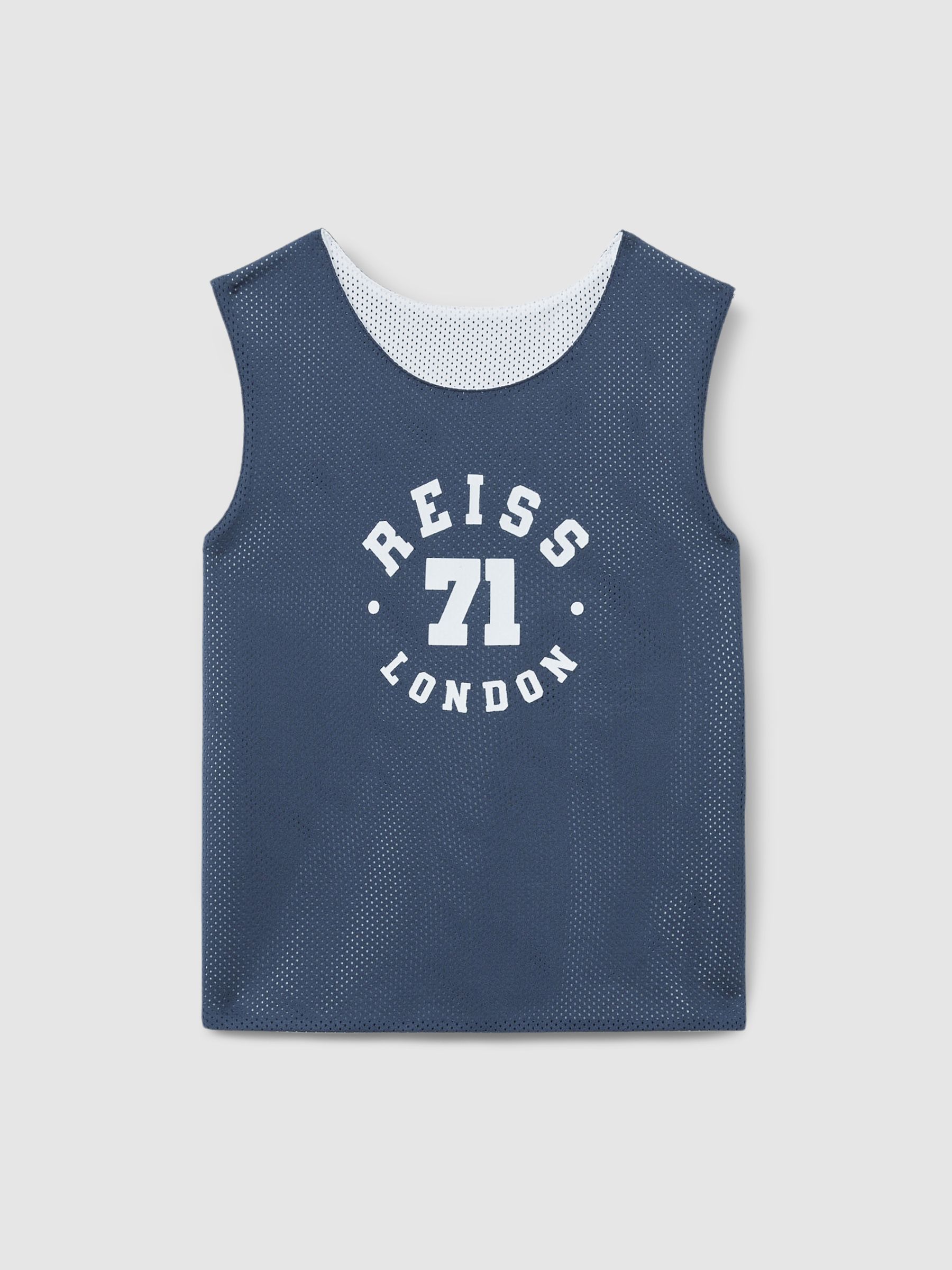 13-14 yrs Airtex Reversible Vest in Navy/Optic White - Image 1 of 6
