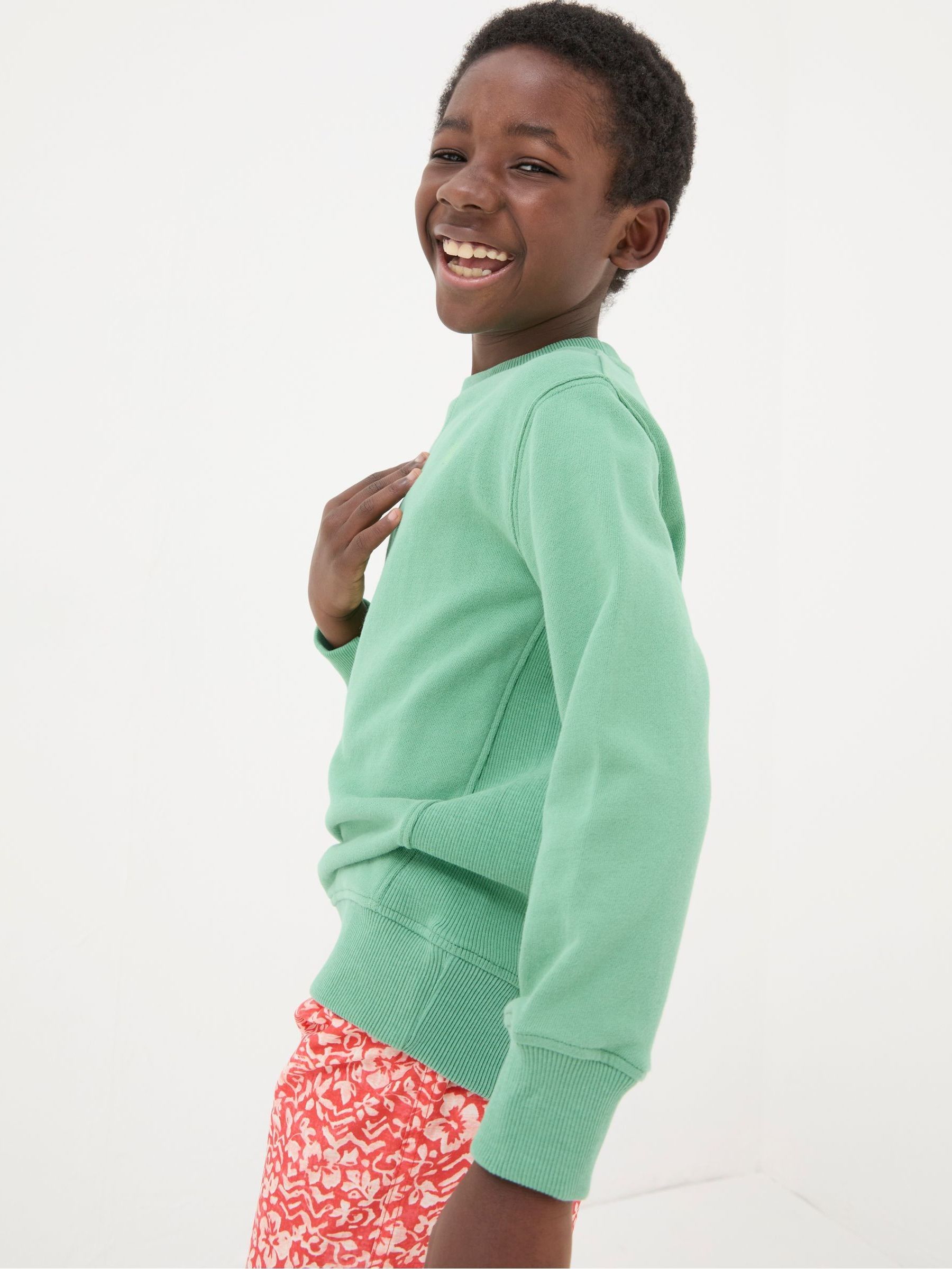 Enborne Green Crew Sweatshirt - Image 2 of 4