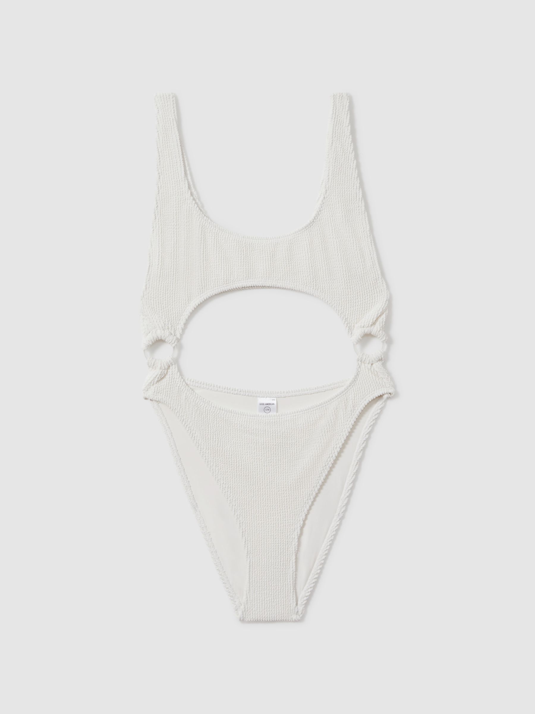 Cut-Out Swimsuit in Cloud White - Image 2 of 5