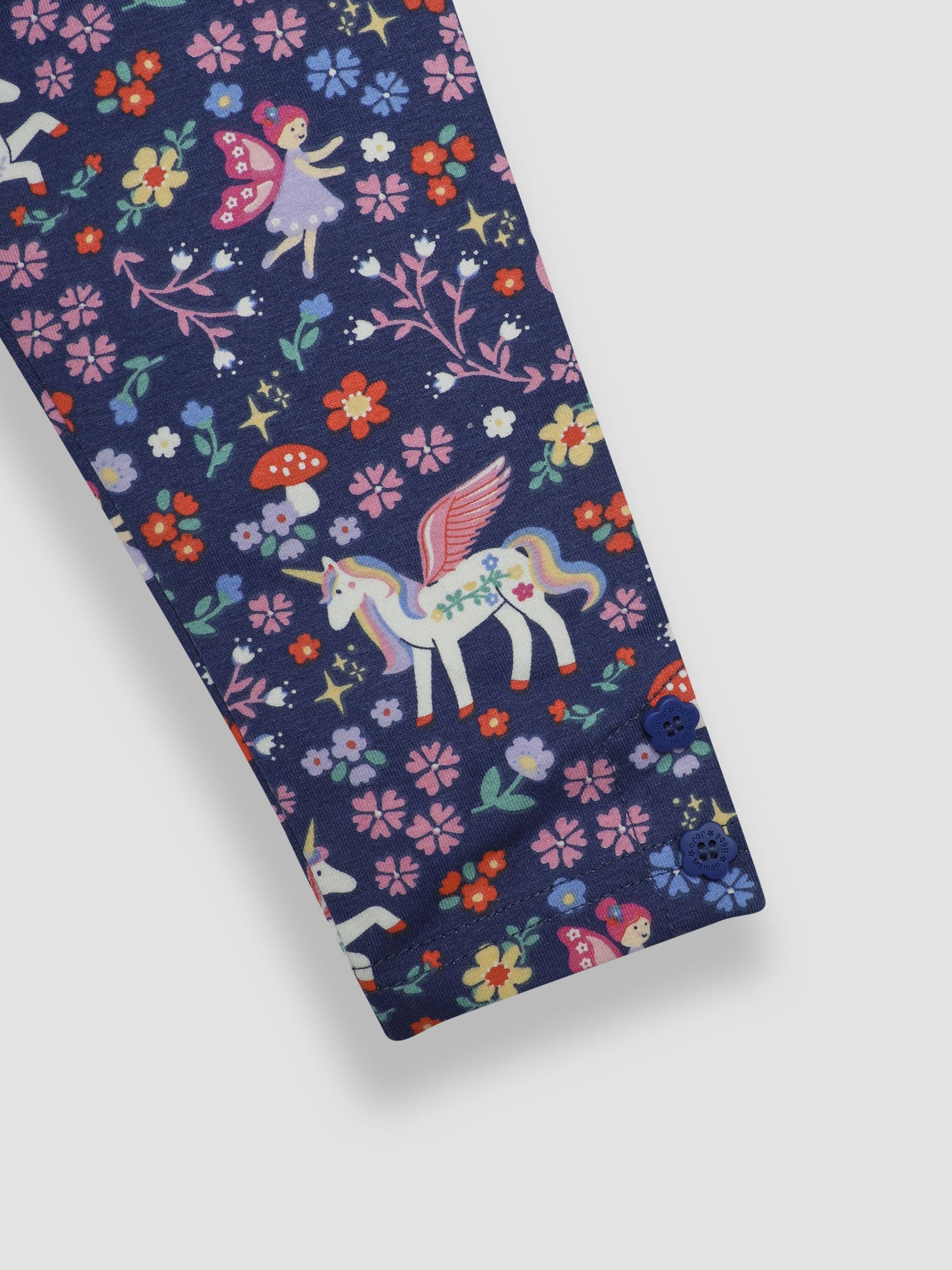 Navy Blue Unicorn Floral 2-Pack Autumn Ditsy Floral Leggings - Image 6 of 7
