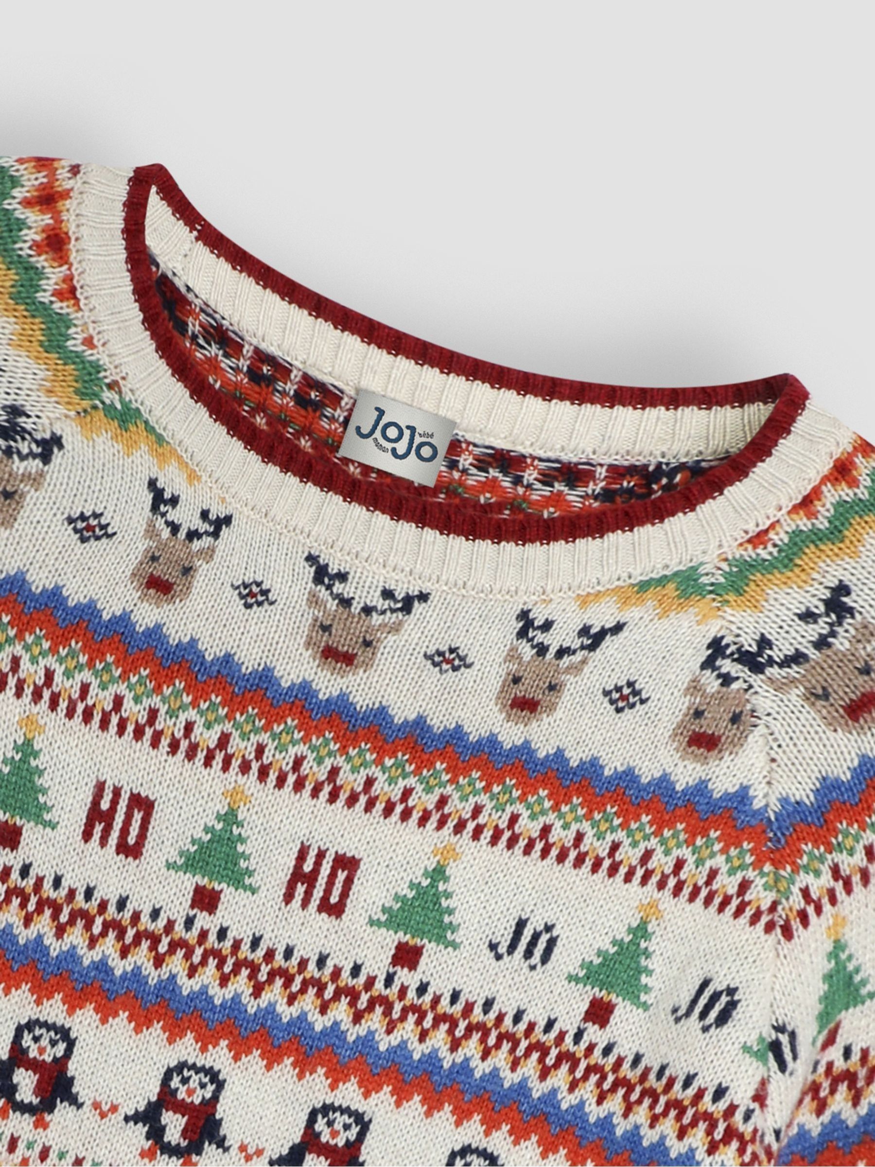 Ecru Mens Christmas Fair Isle Pattern Jumper - Image 4 of 4