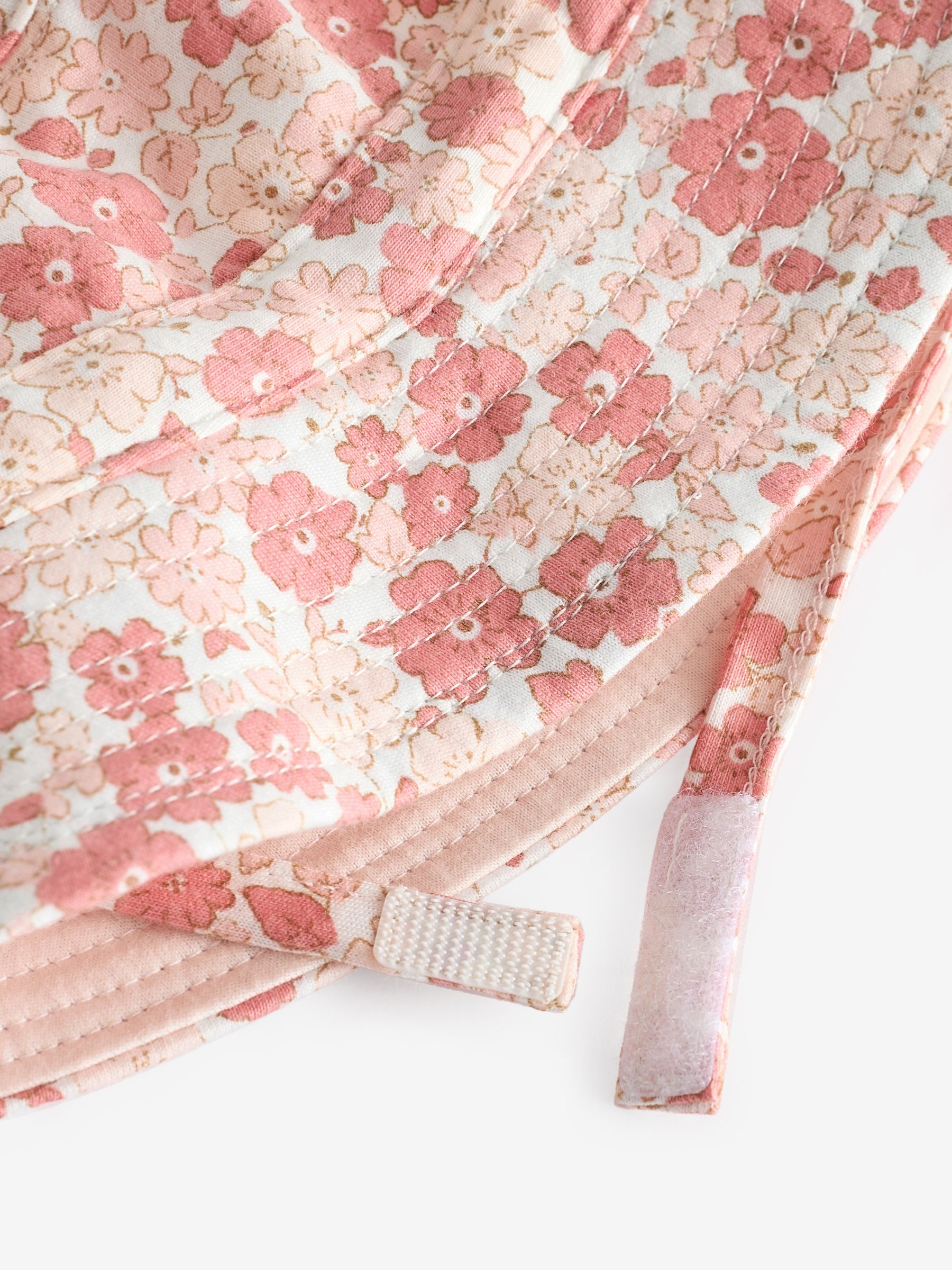 Pink Ruffle Print Baby Romper & Hat Set (Newborn-24mths) - Image 6 of 6