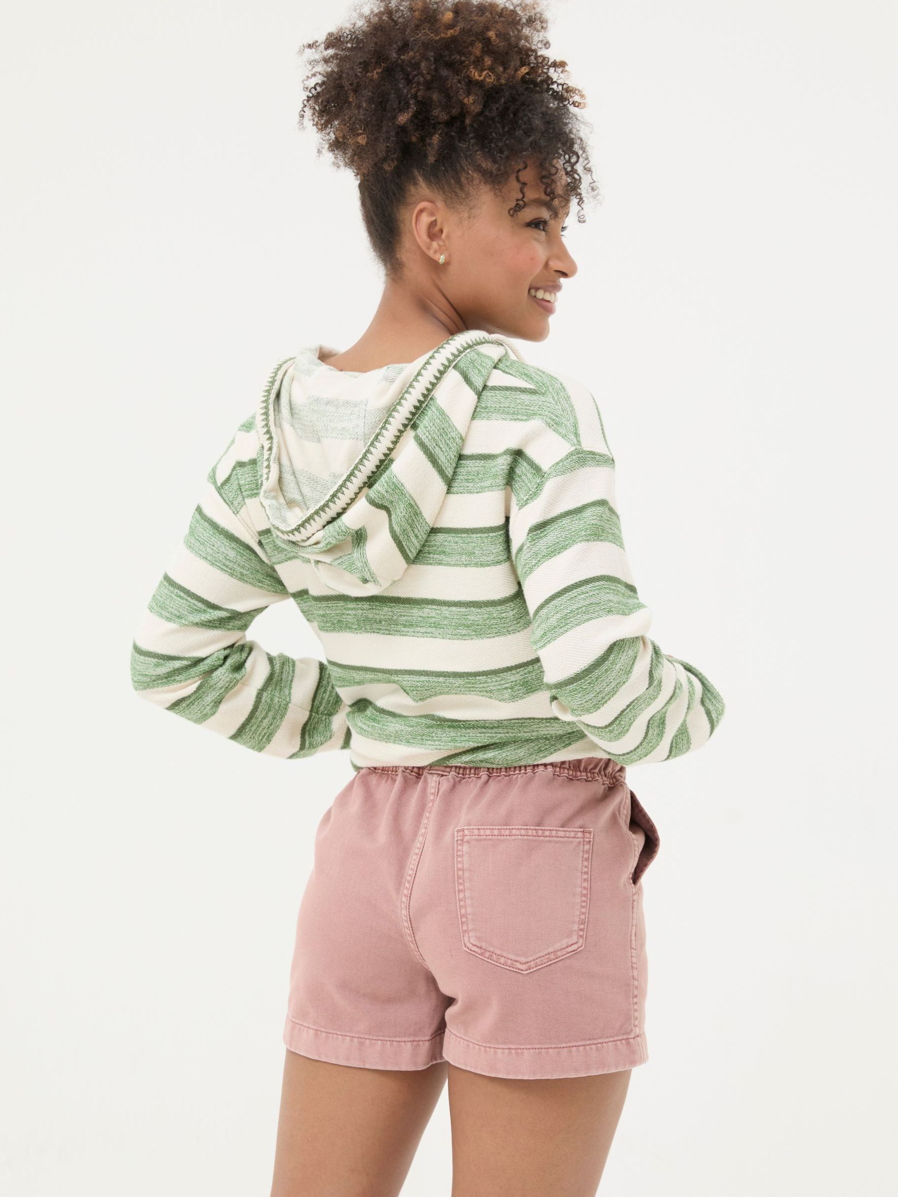 Ashby Pink Pull-On Denim Shorts - Image 2 of 4