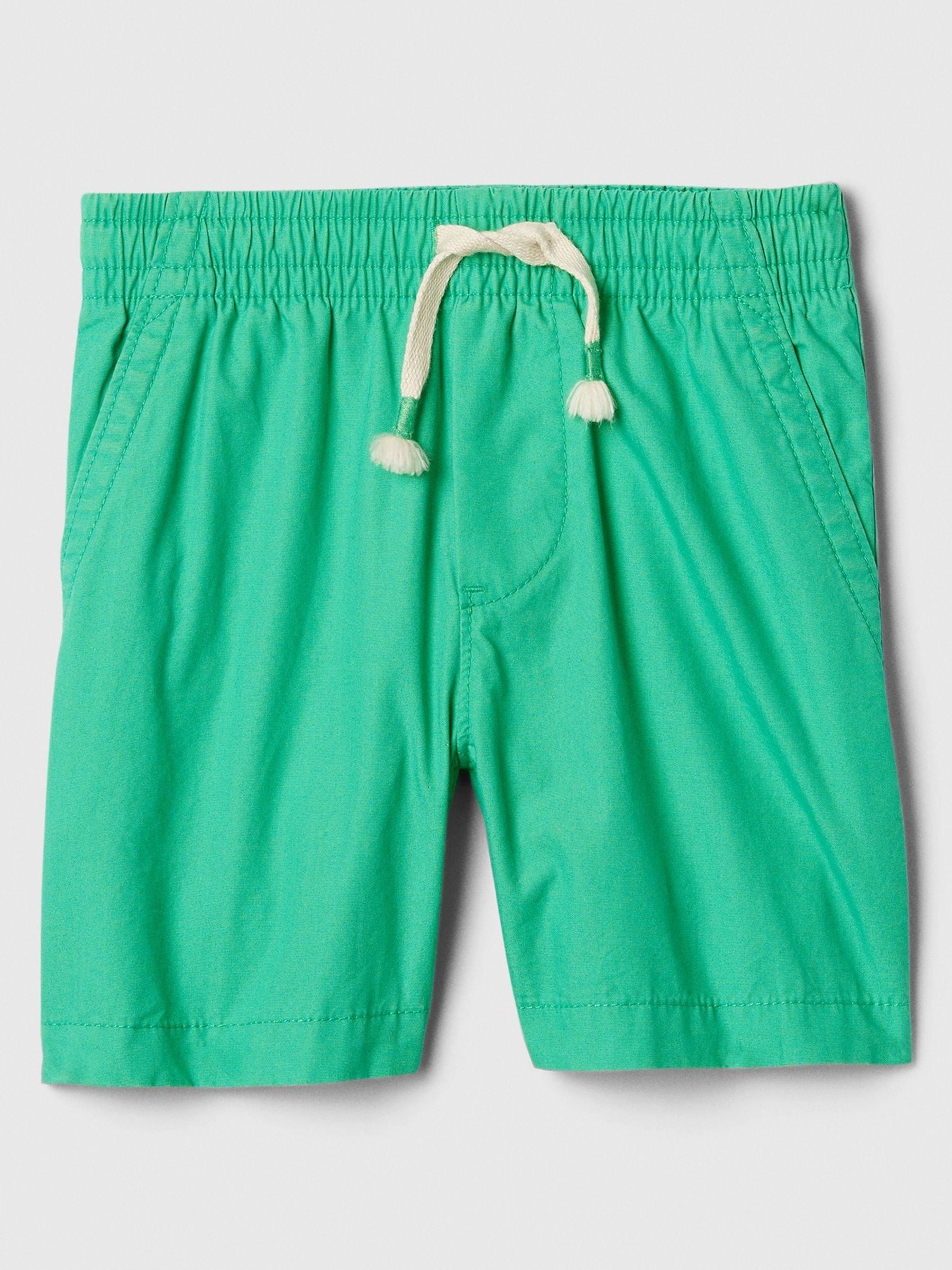 Green Poplin Pull On Baby Shorts (Newborn-5yrs) - Image 1 of 3