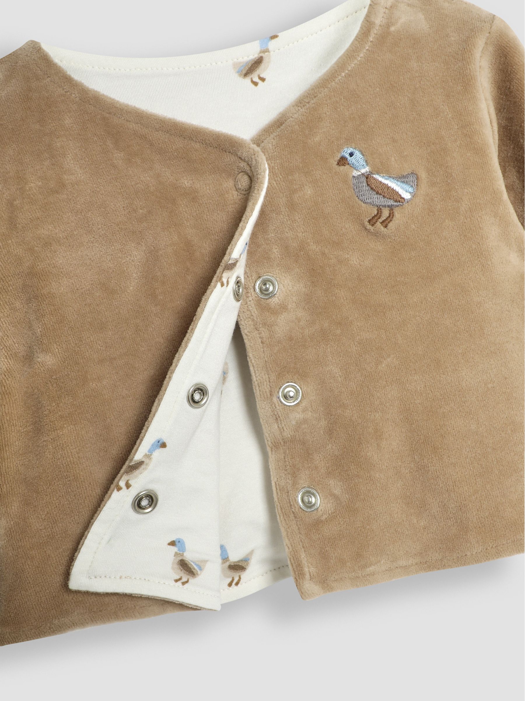 Brown Baby Duck Velour Set 3 Piece - Image 7 of 7