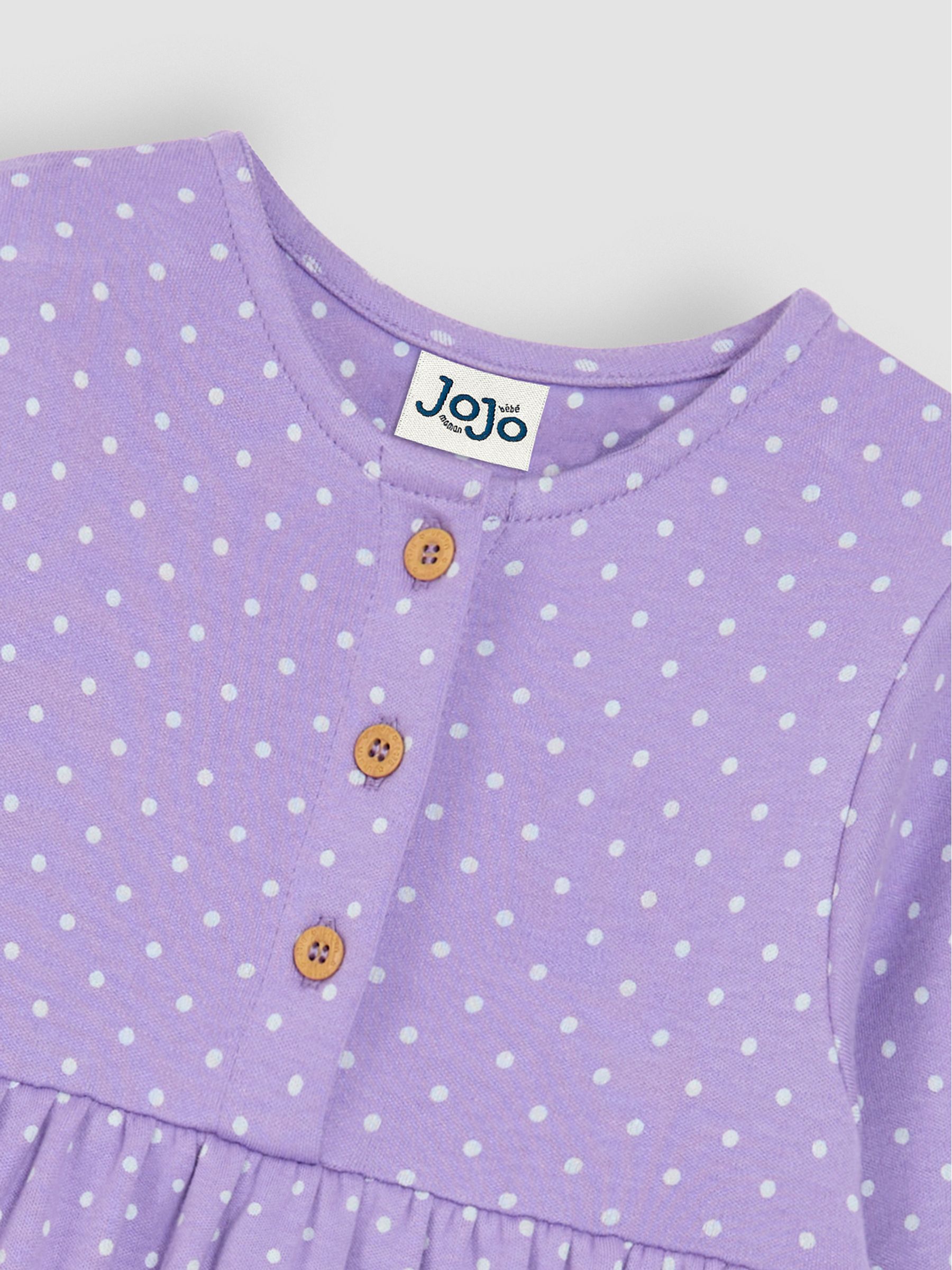 Lilac Purple Dino Appliqué Button Front Dress - Image 3 of 4