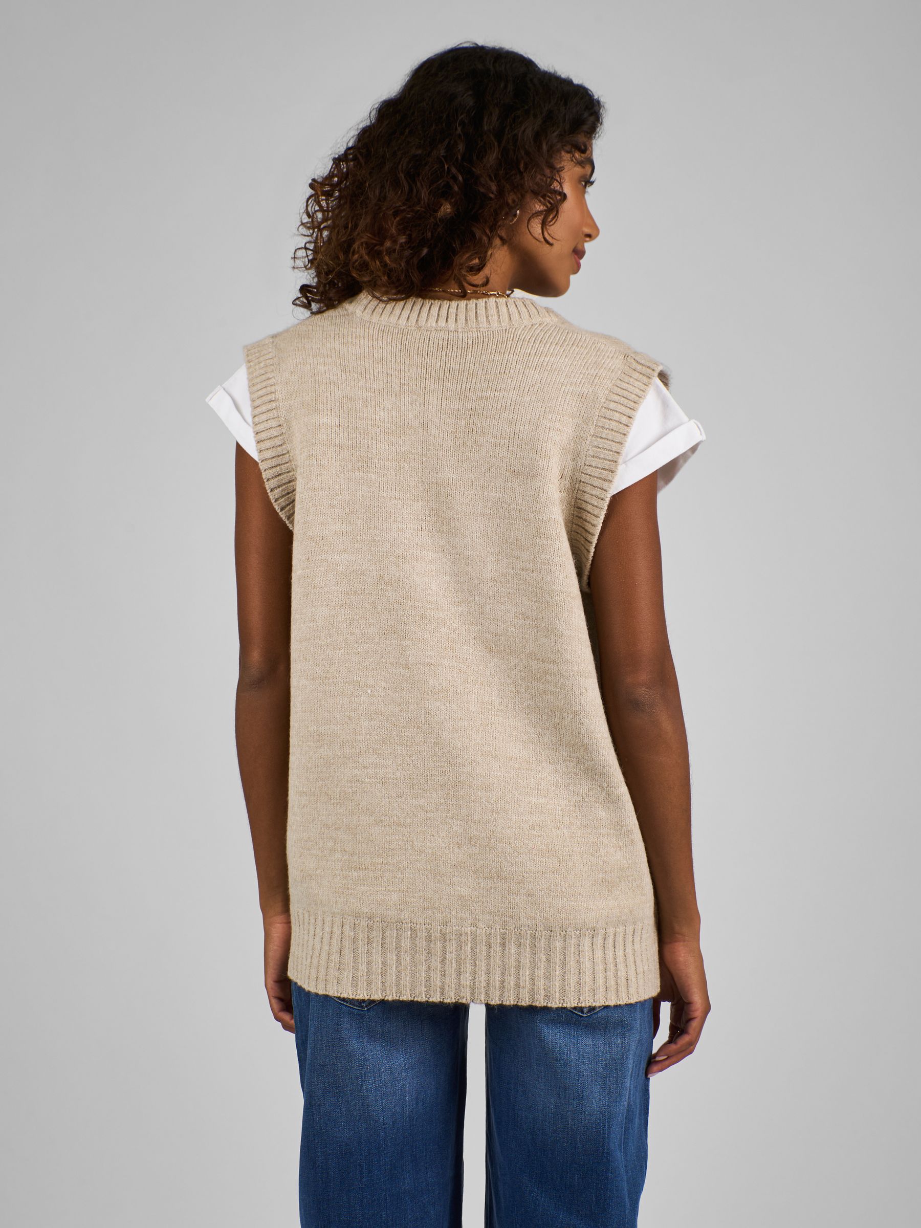Cream Maternity Tabard Jumper - Image 2 of 4