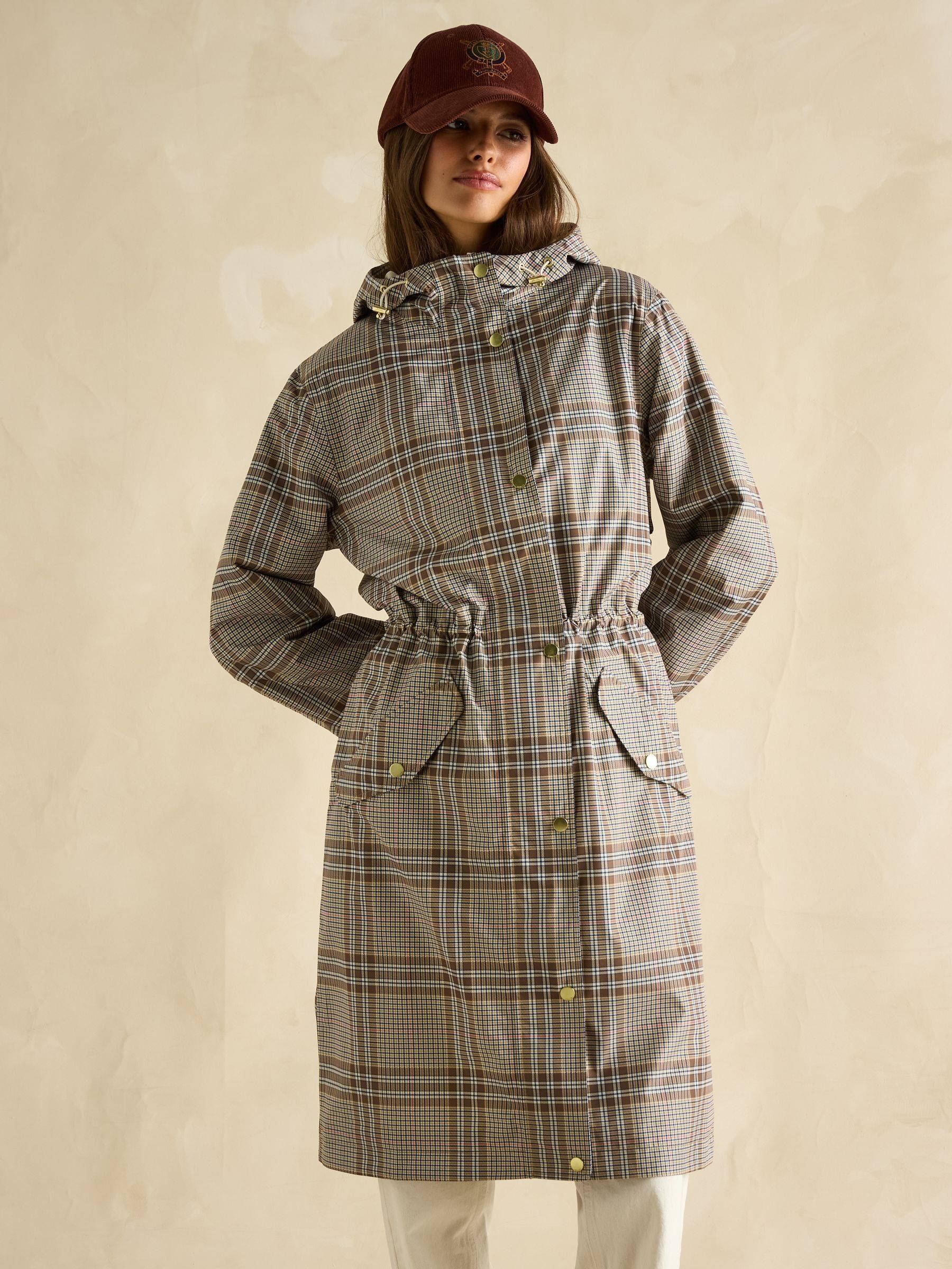 Holkham Light Brown Waterproof Packable Raincoat With Hood - Image 3 of 12