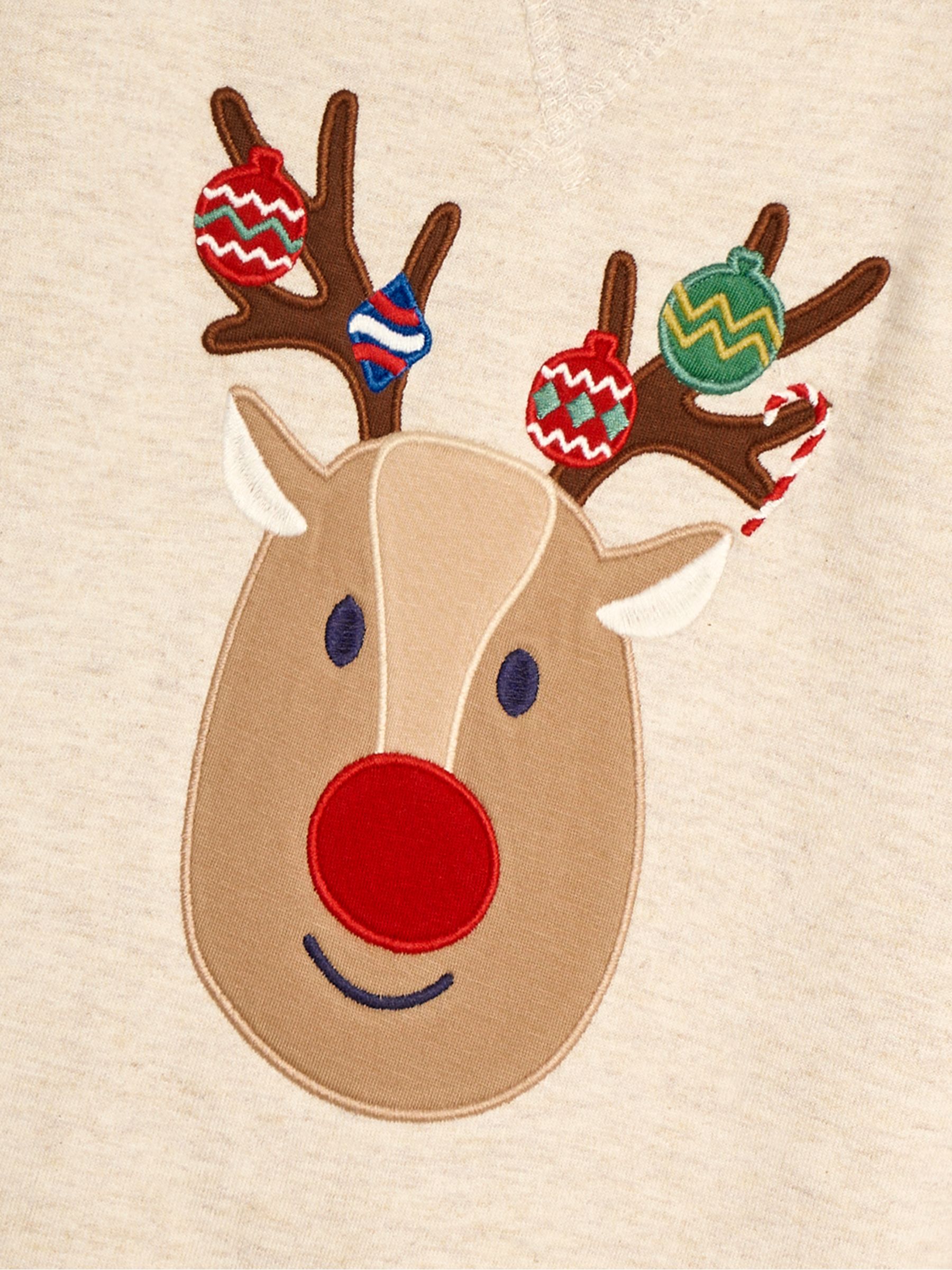 Natural Reindeer Appliqué Sweatshirt - Image 5 of 5