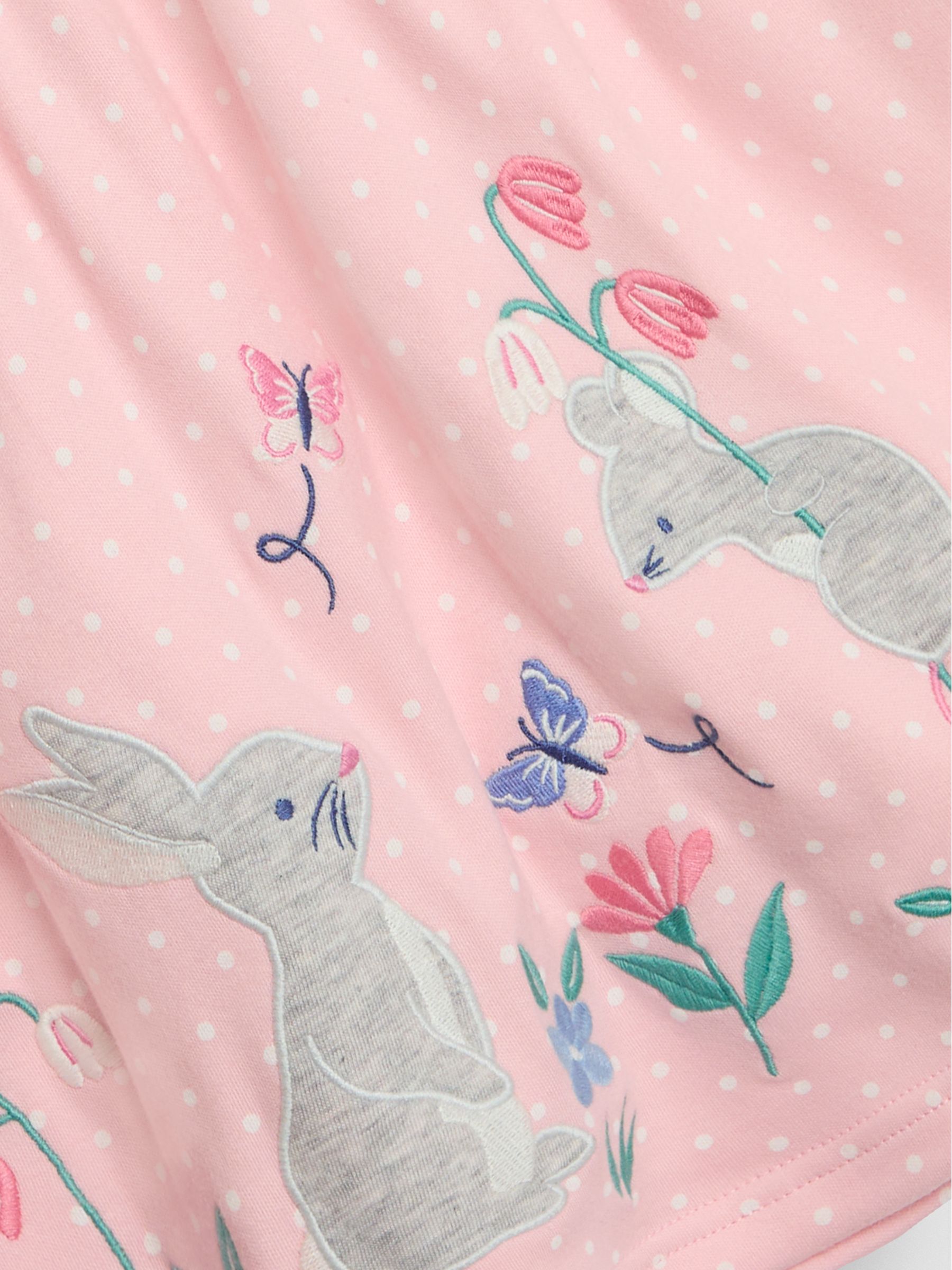 Pink Mouse Appliqué Button Front Dress - Image 3 of 3