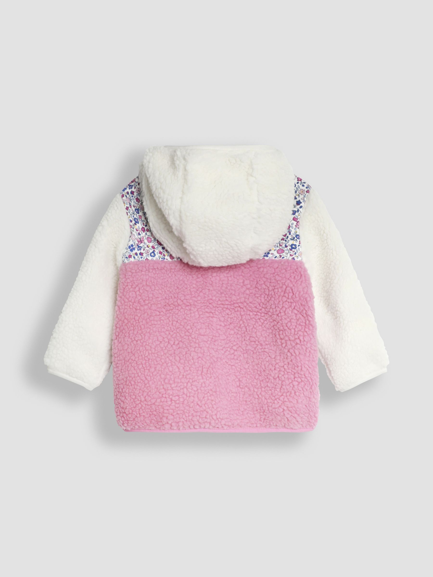Pink Butterfly Reversible Hooded Teddy Fleece - Image 3 of 7