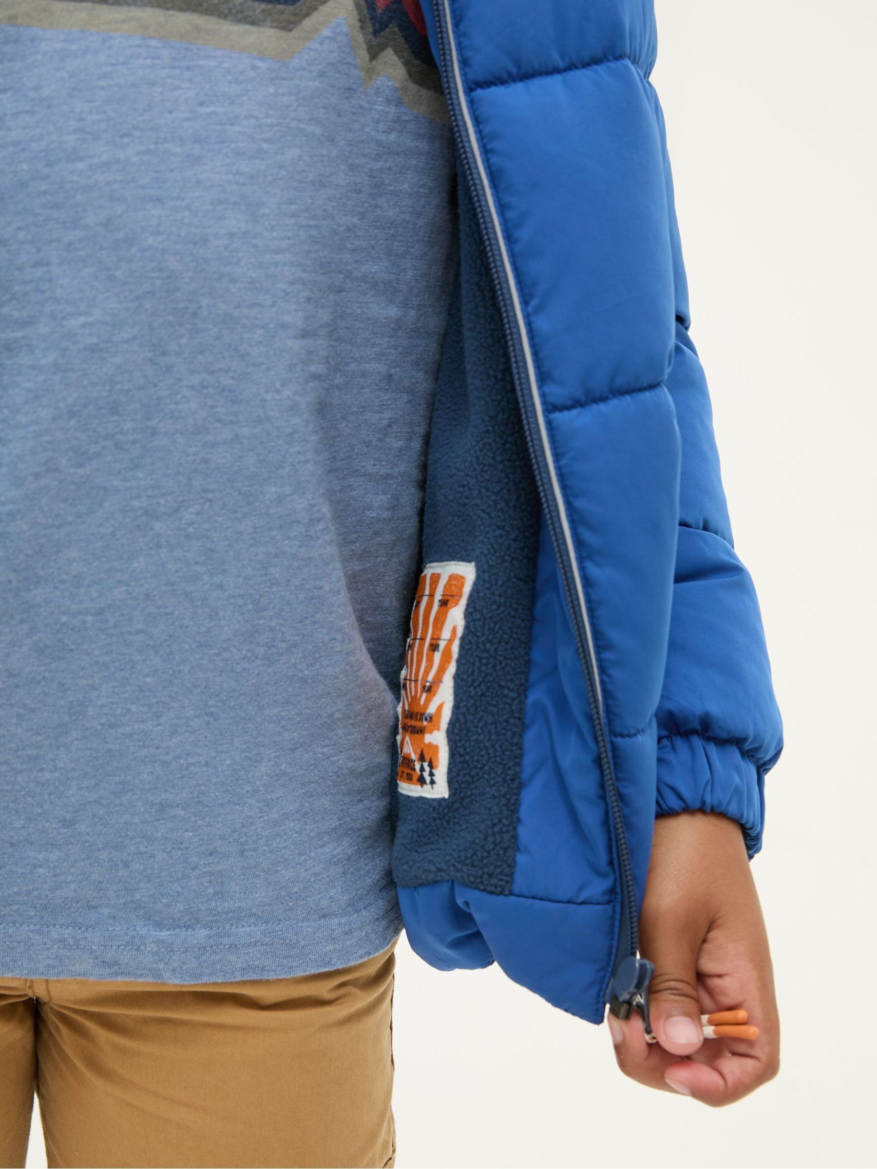 Milo Cobalt Blue Hooded Padded Jacket - Image 4 of 5