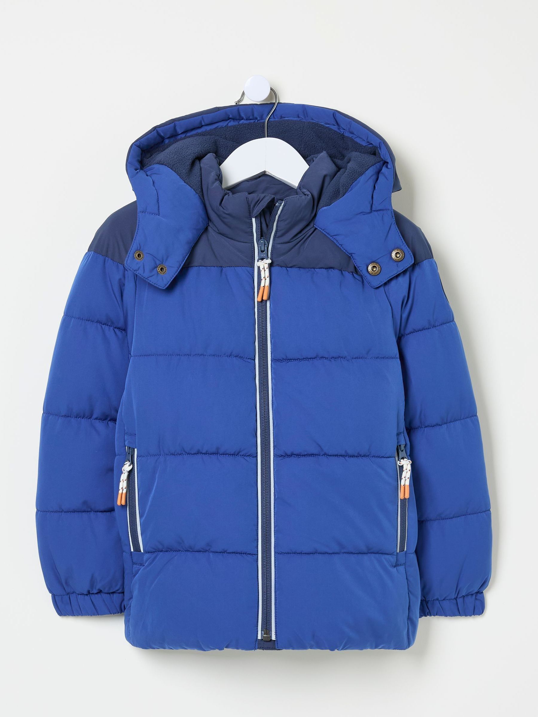 Milo Cobalt Blue Hooded Padded Jacket - Image 5 of 5