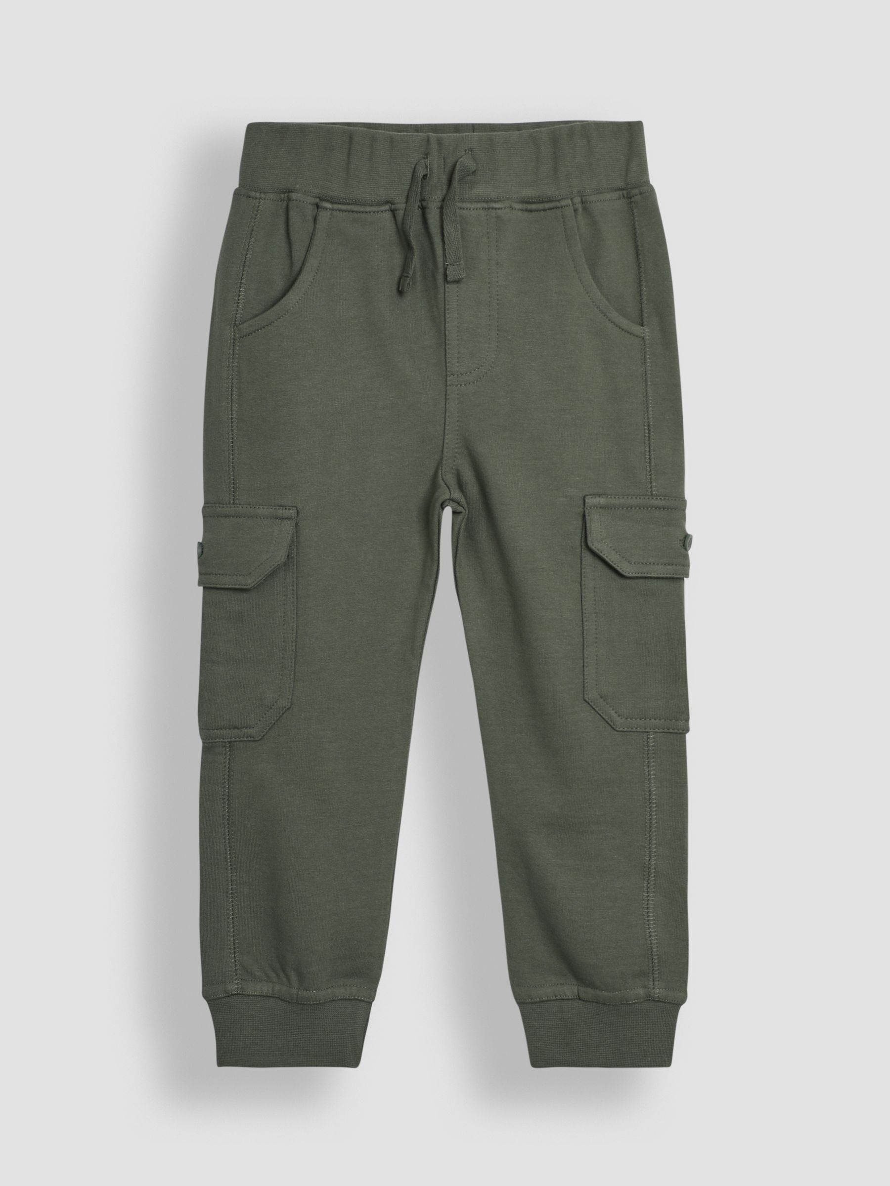 Khaki Green & Brown Marl Cargo 100% Cotton Joggers 2 Pack - Image 2 of 5