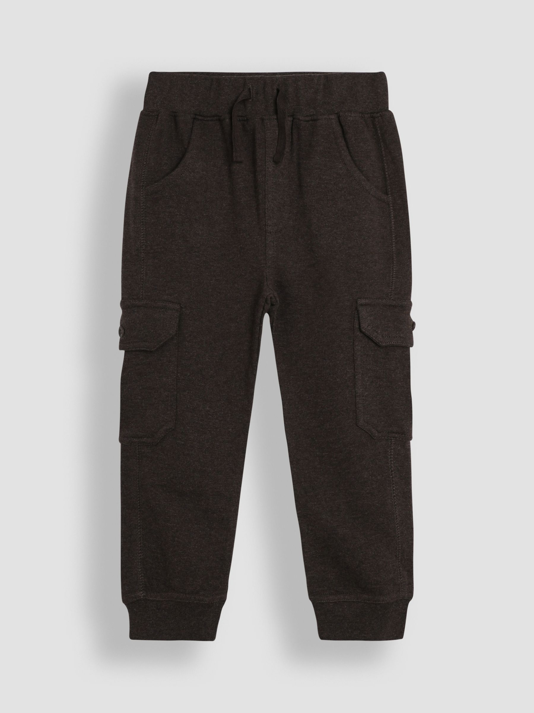 Khaki Green & Brown Marl Cargo 100% Cotton Joggers 2 Pack - Image 4 of 5