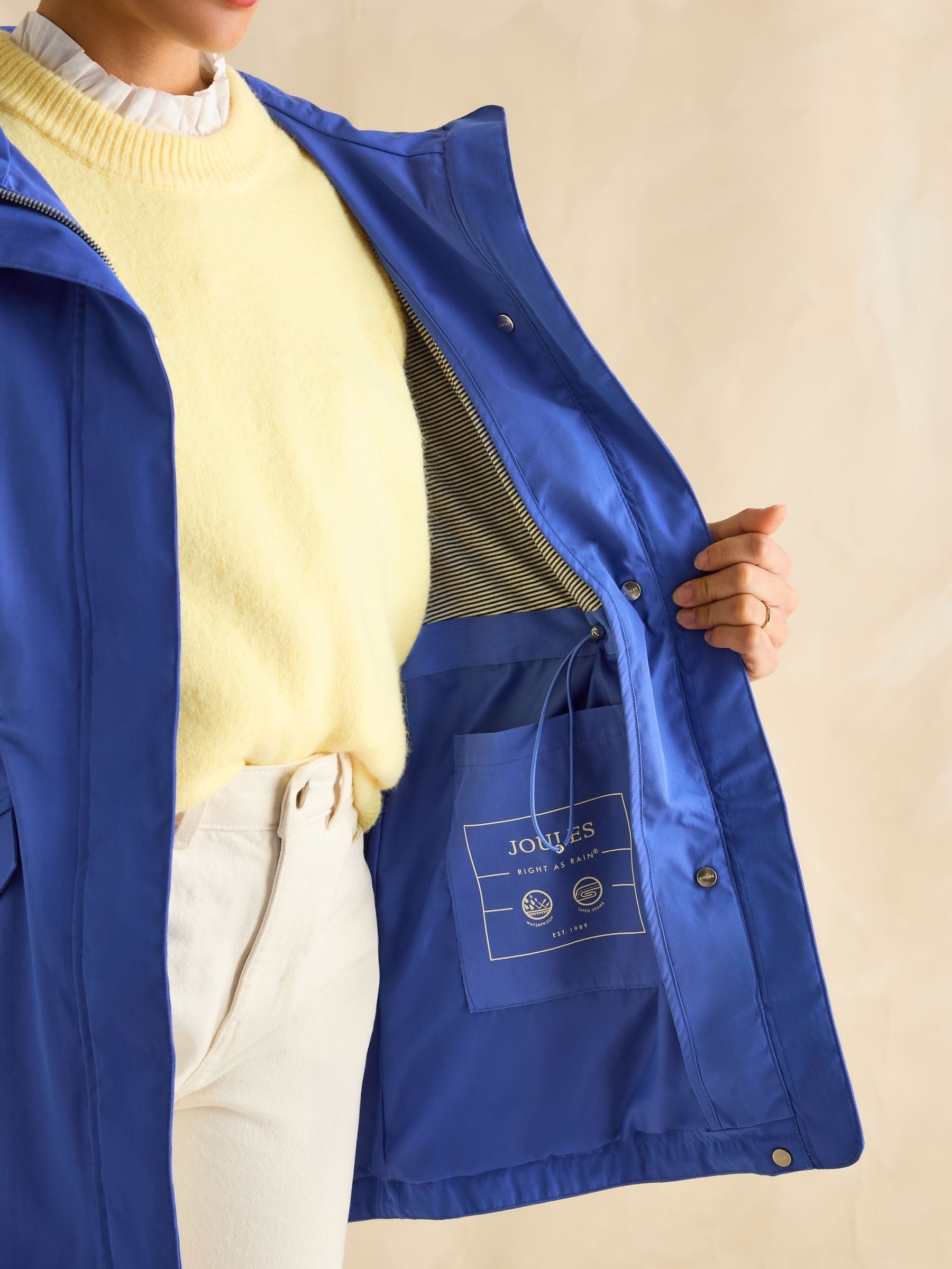Portwell Blue Waterproof Raincoat With Hood - Image 4 of 8
