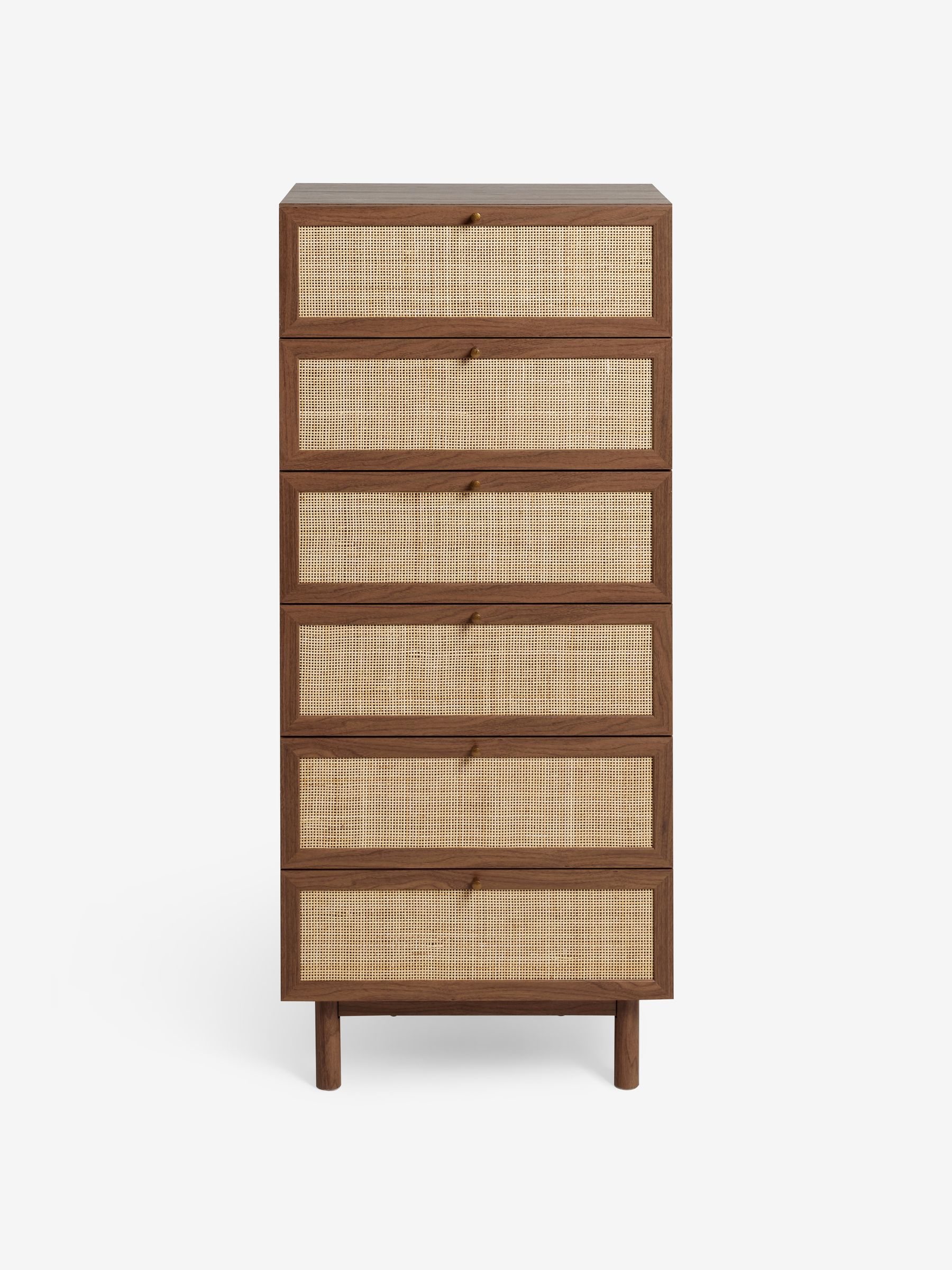 Pavia Rattan 6 Drawer Chest of Drawers in Dark Oak Effect - Image 5 of 5