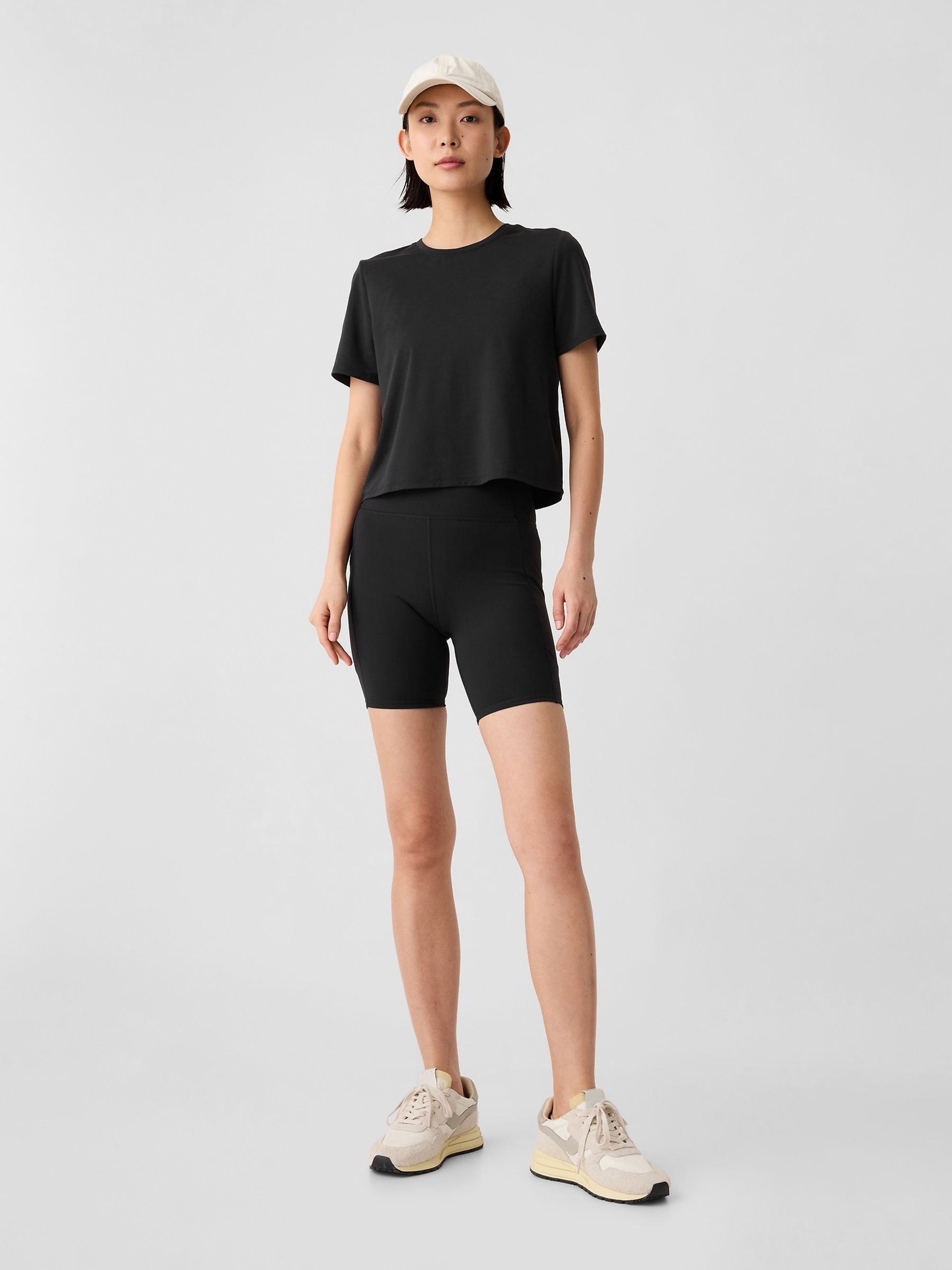 Black Crew Neck Breatheable Short Sleeve T-Shirt - Image 3 of 4