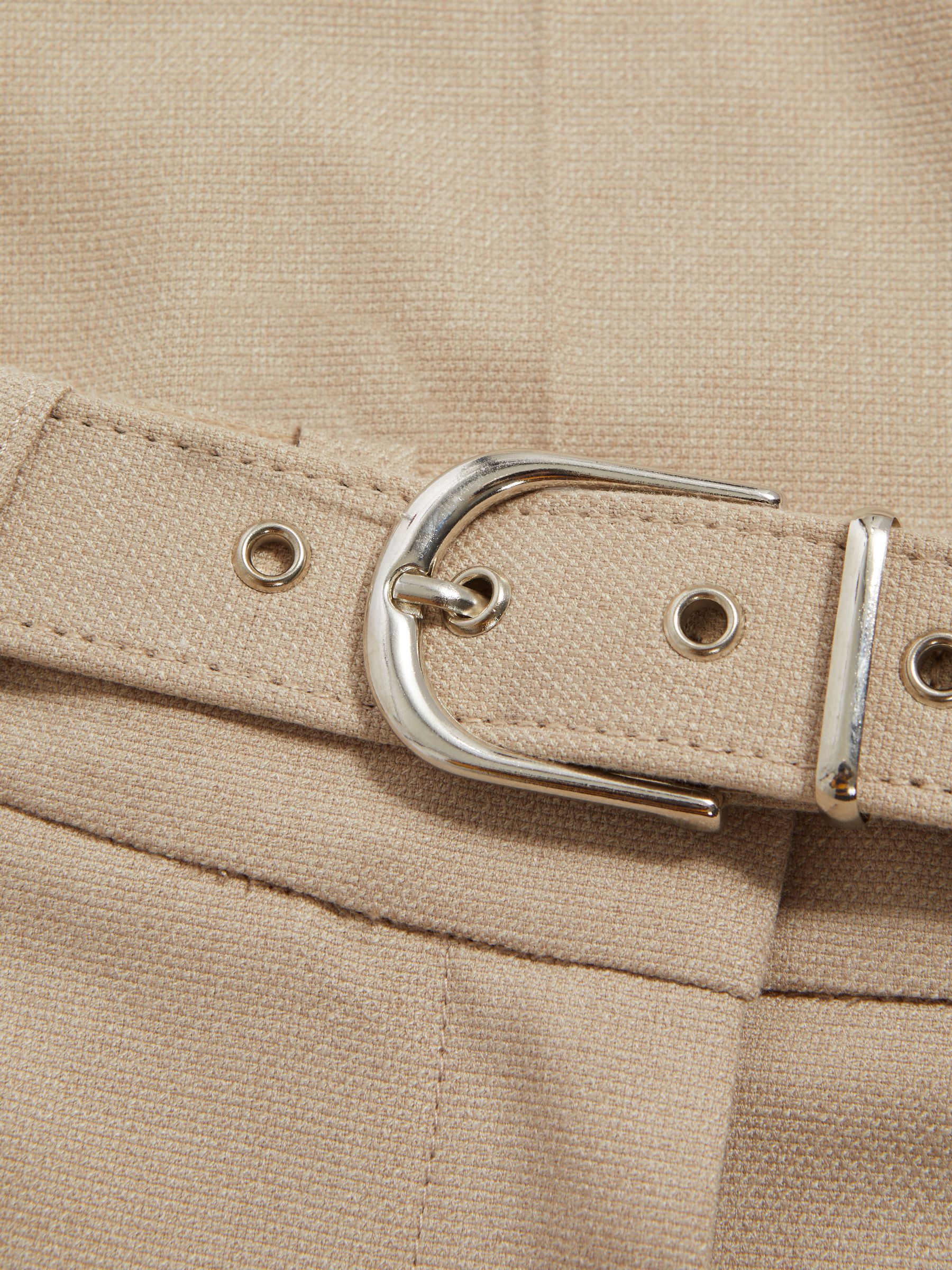 Tapered Belted Trousers in Neutral - Image 5 of 5
