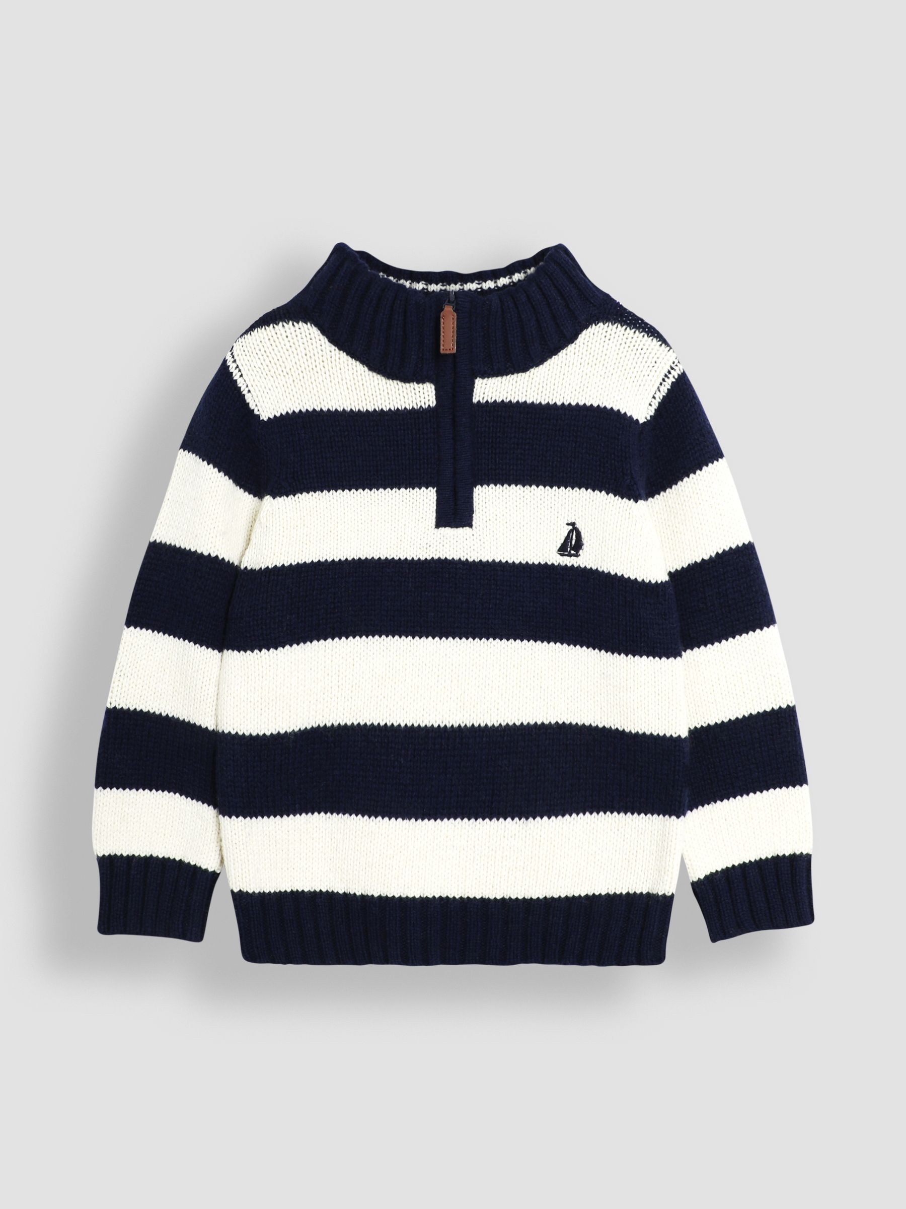 Navy Half Zip Jumper - Image 1 of 3