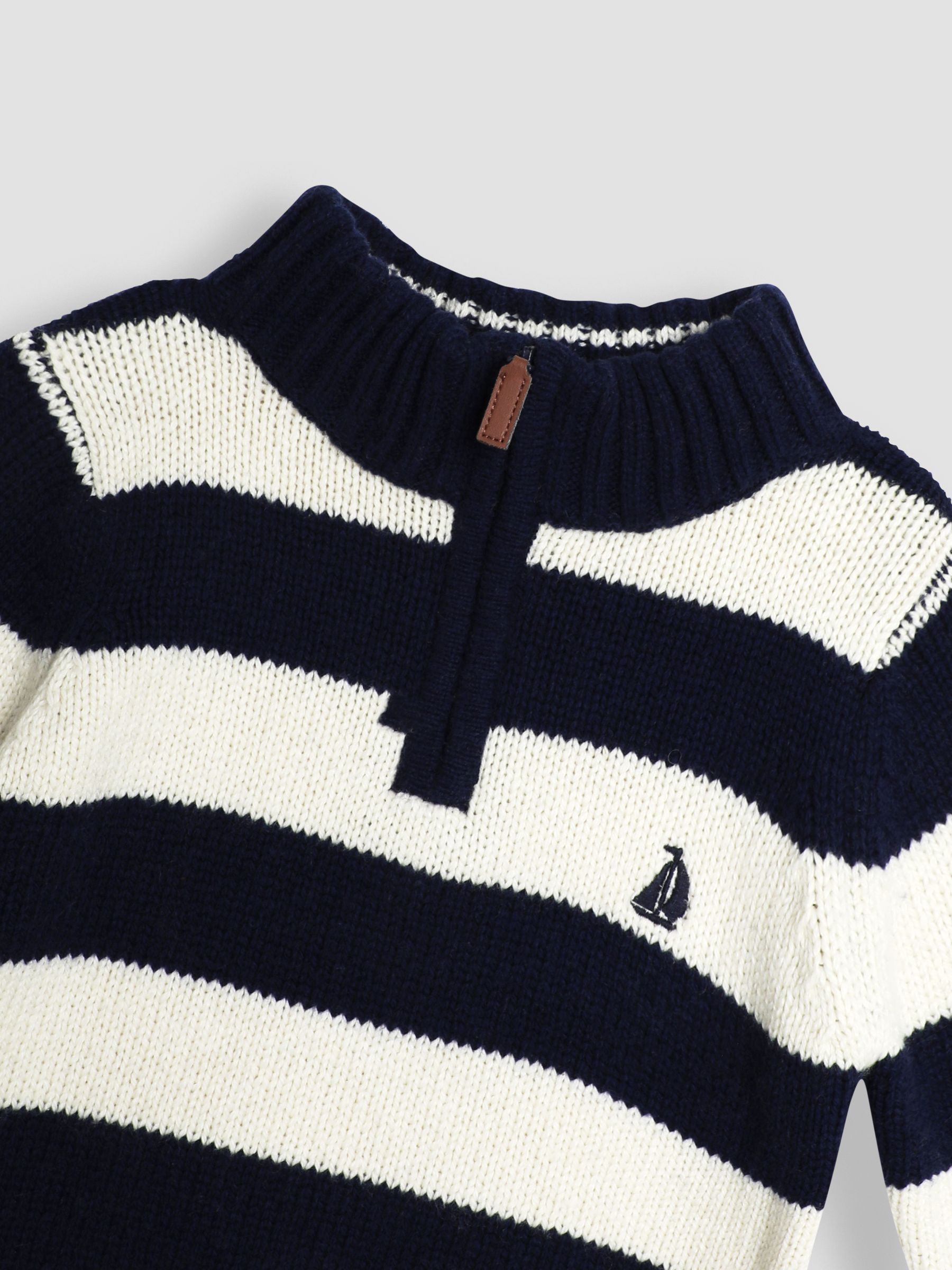 Navy Half Zip Jumper - Image 3 of 3