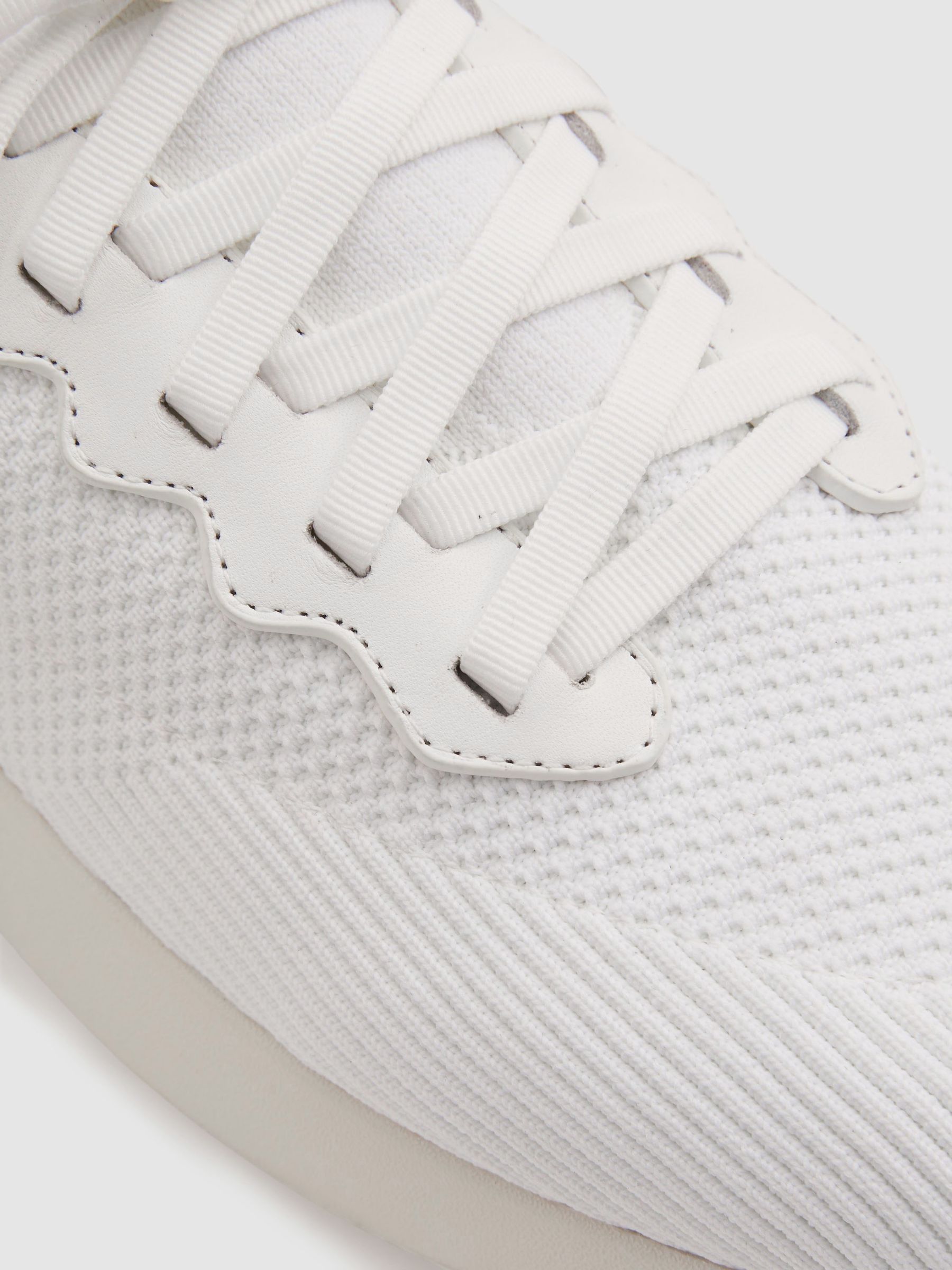 Hybrid Knit Trainers in White - Image 5 of 5