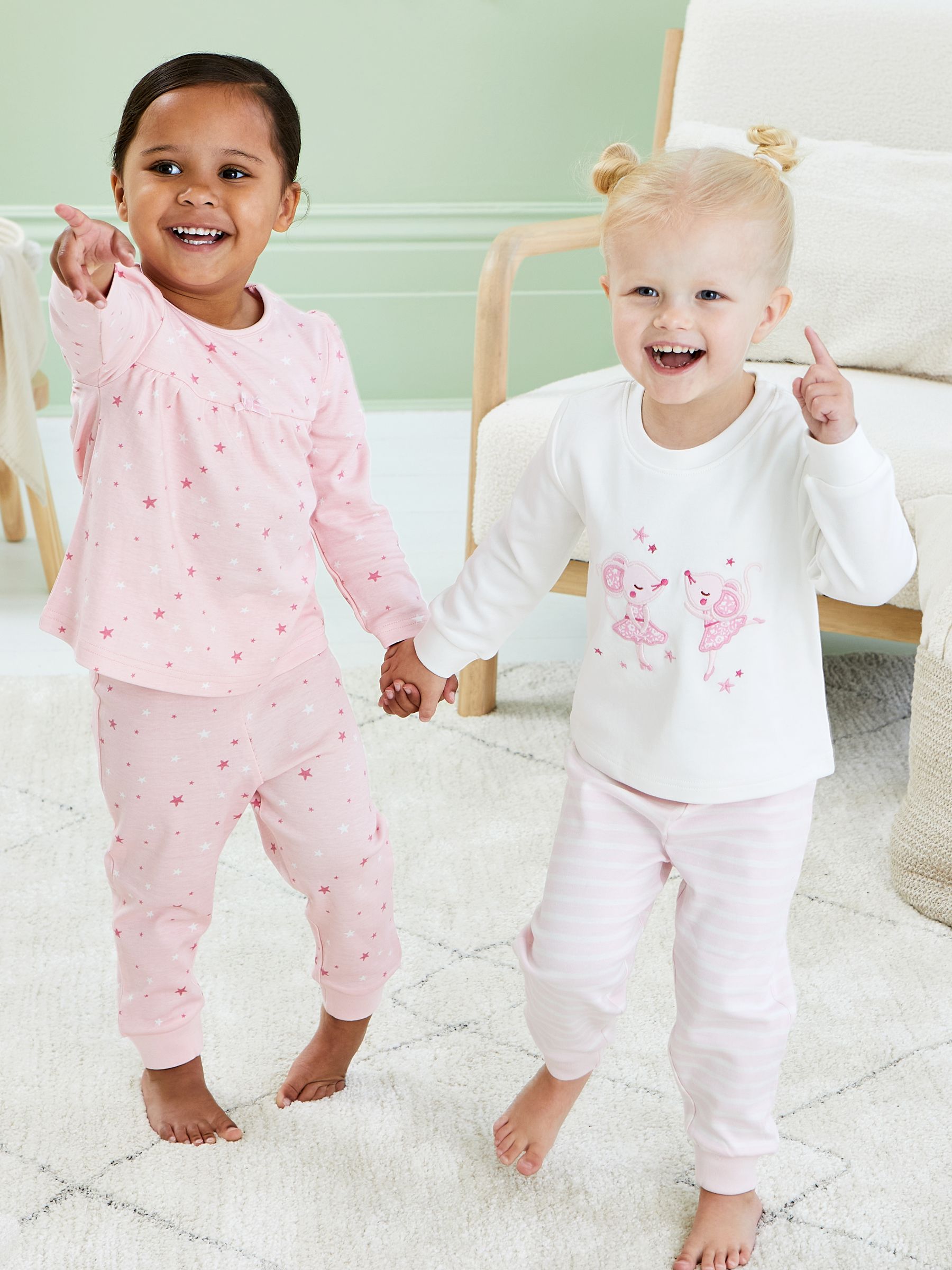 Pink Mouse Pyjamas 2 Pack - Image 10 of 11