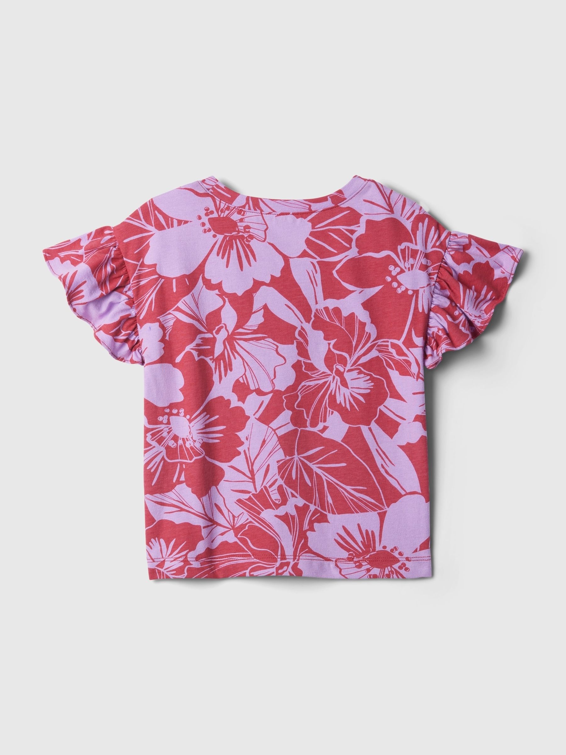 Red Ruffle Short Sleeve T-Shirt (Newborn-5yrs) - Image 2 of 2