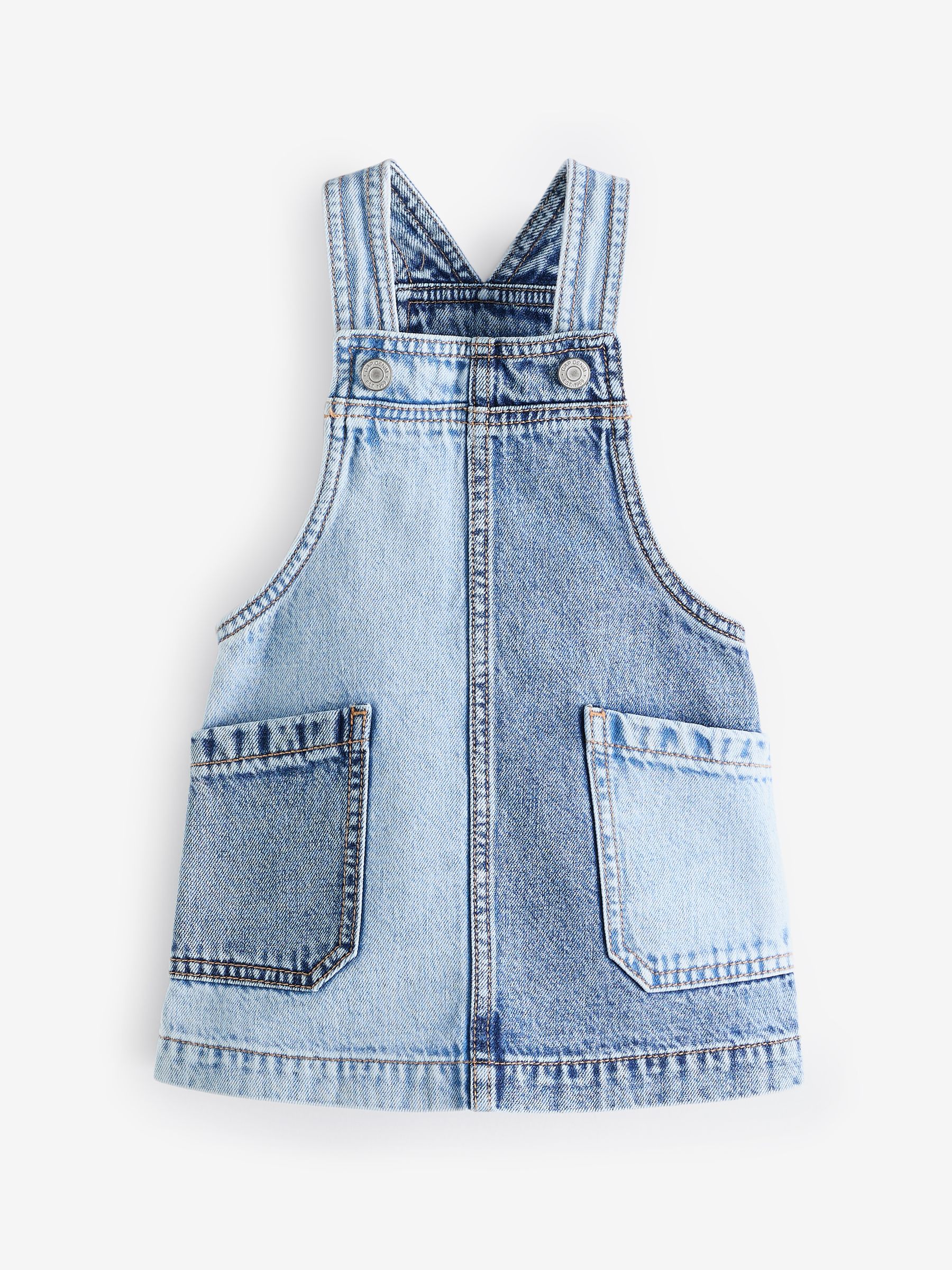 Blue Denim Pinafore Pocket Dress (Newborn-5yrs) - Image 1 of 3