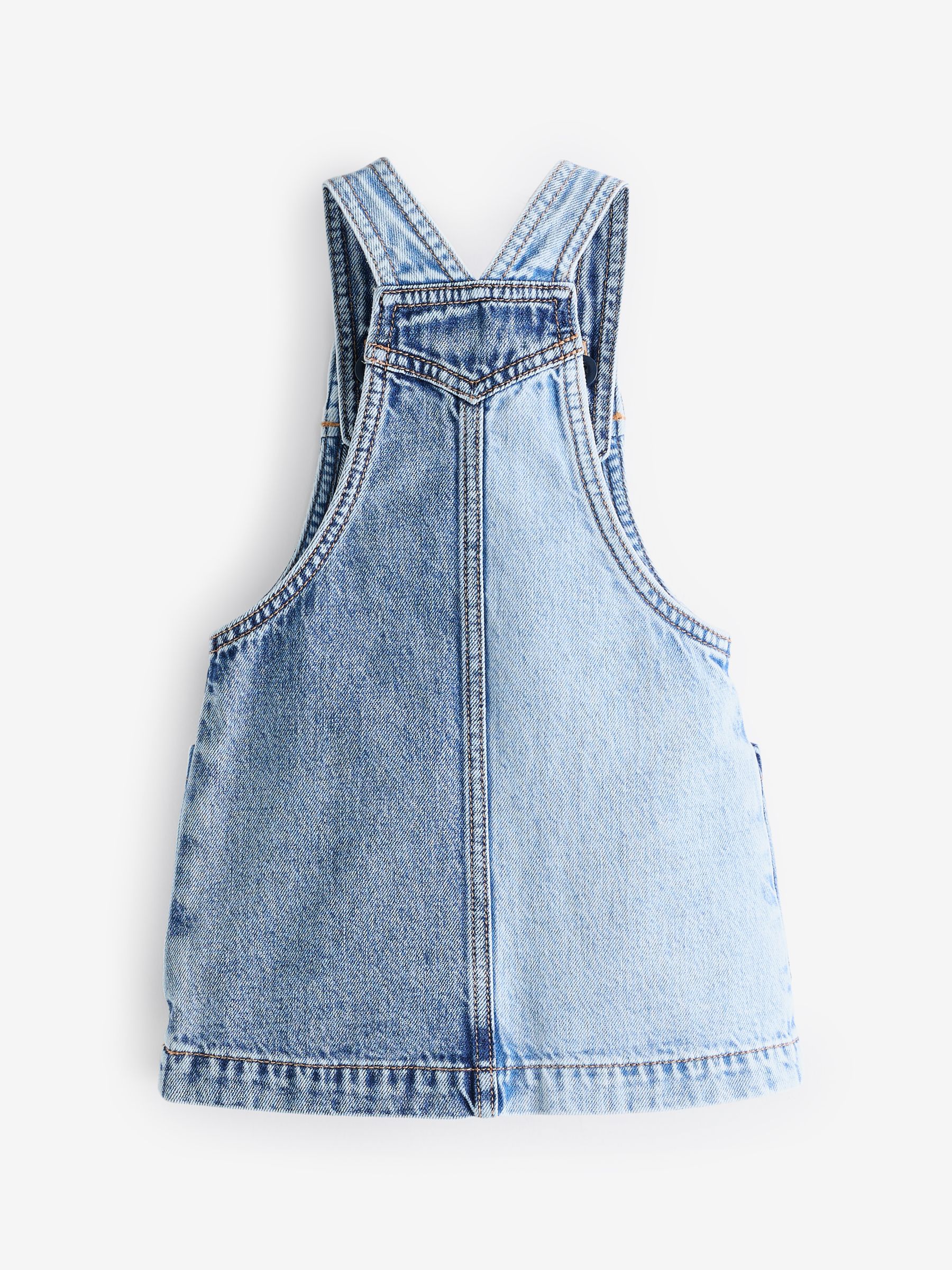 Blue Denim Pinafore Pocket Dress (Newborn-5yrs) - Image 2 of 3