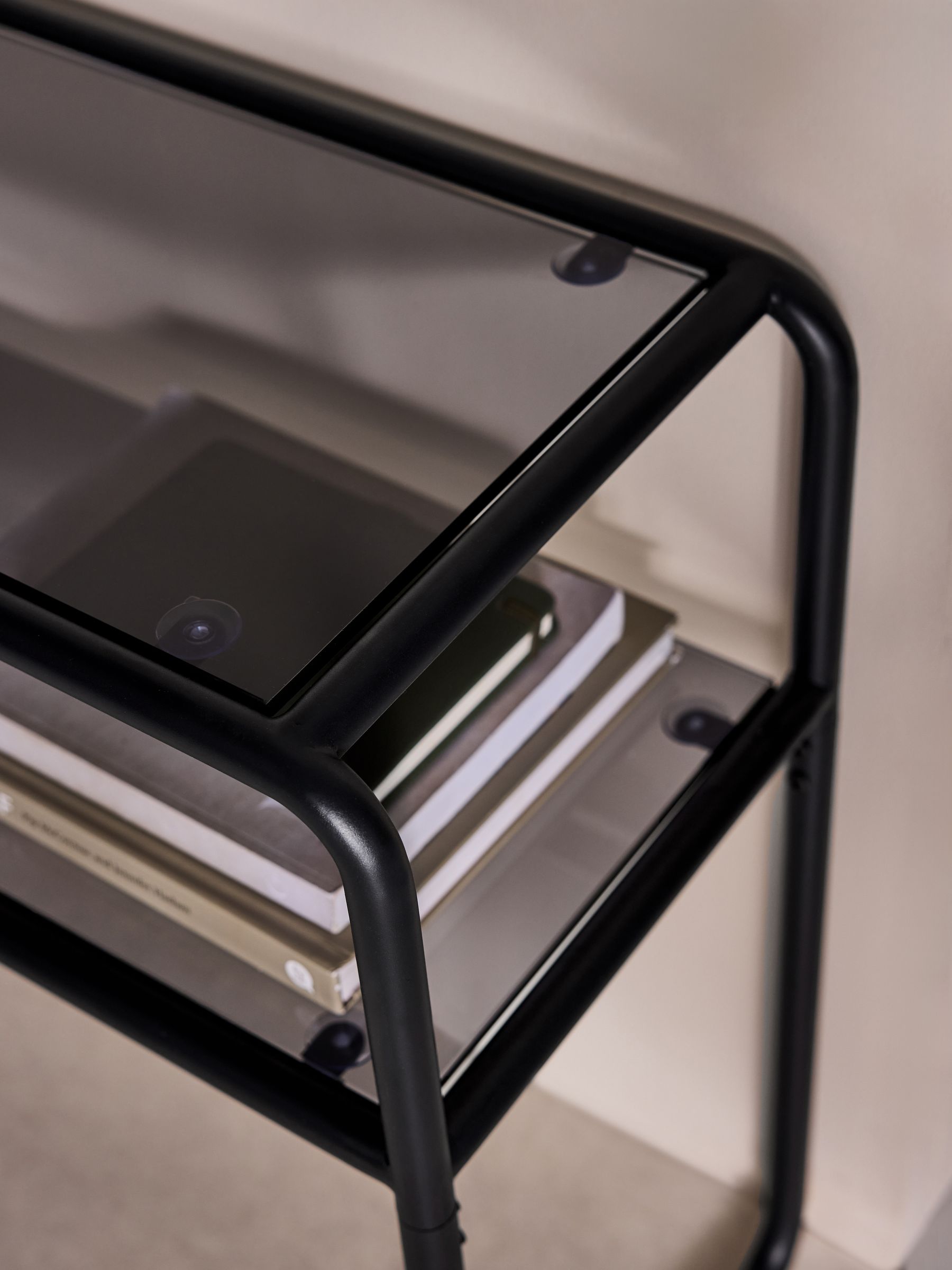 Dunston Console Table in Black - Image 2 of 4