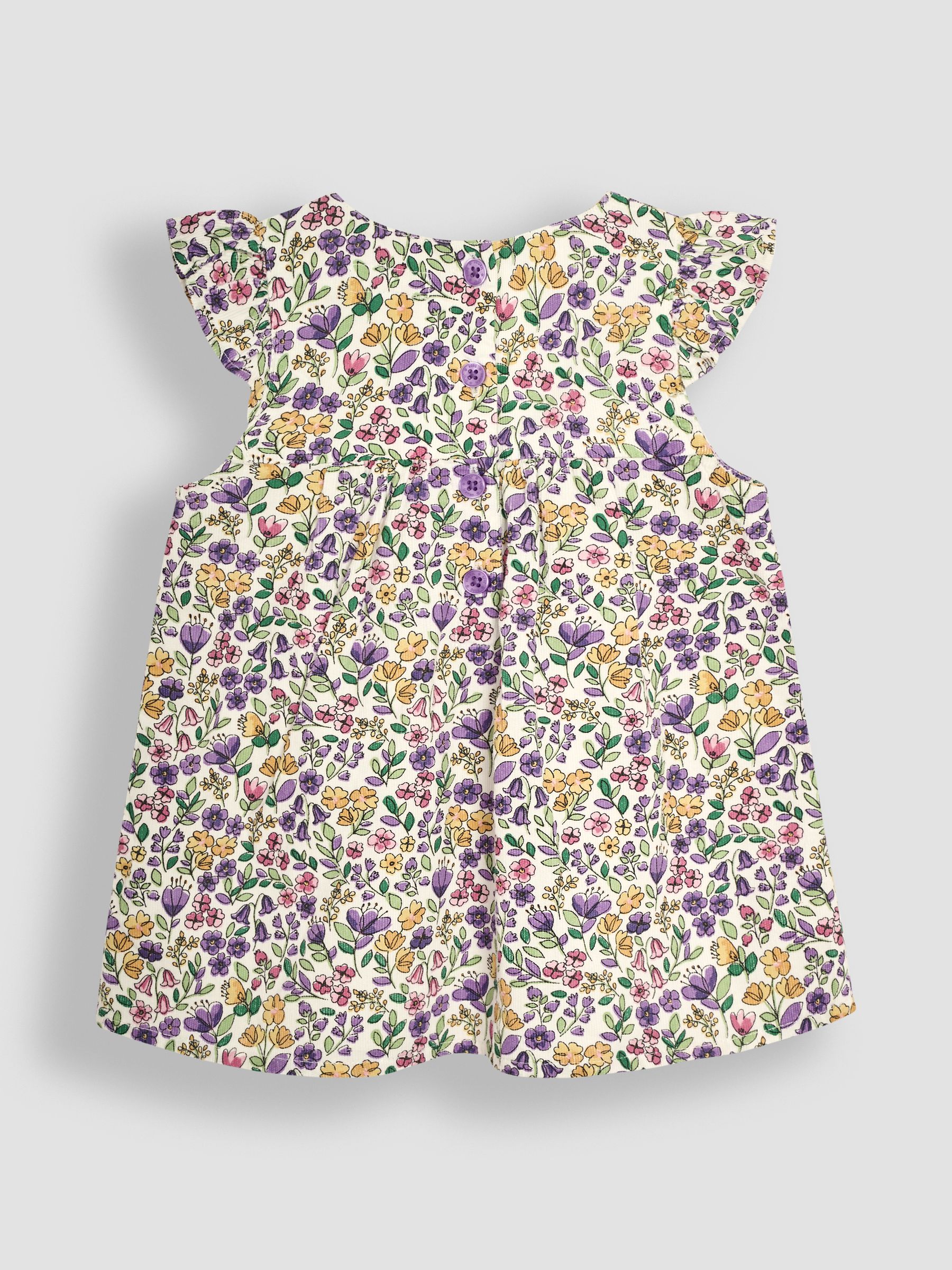 Lilac Cord Baby Dress & Body Set - Image 2 of 6