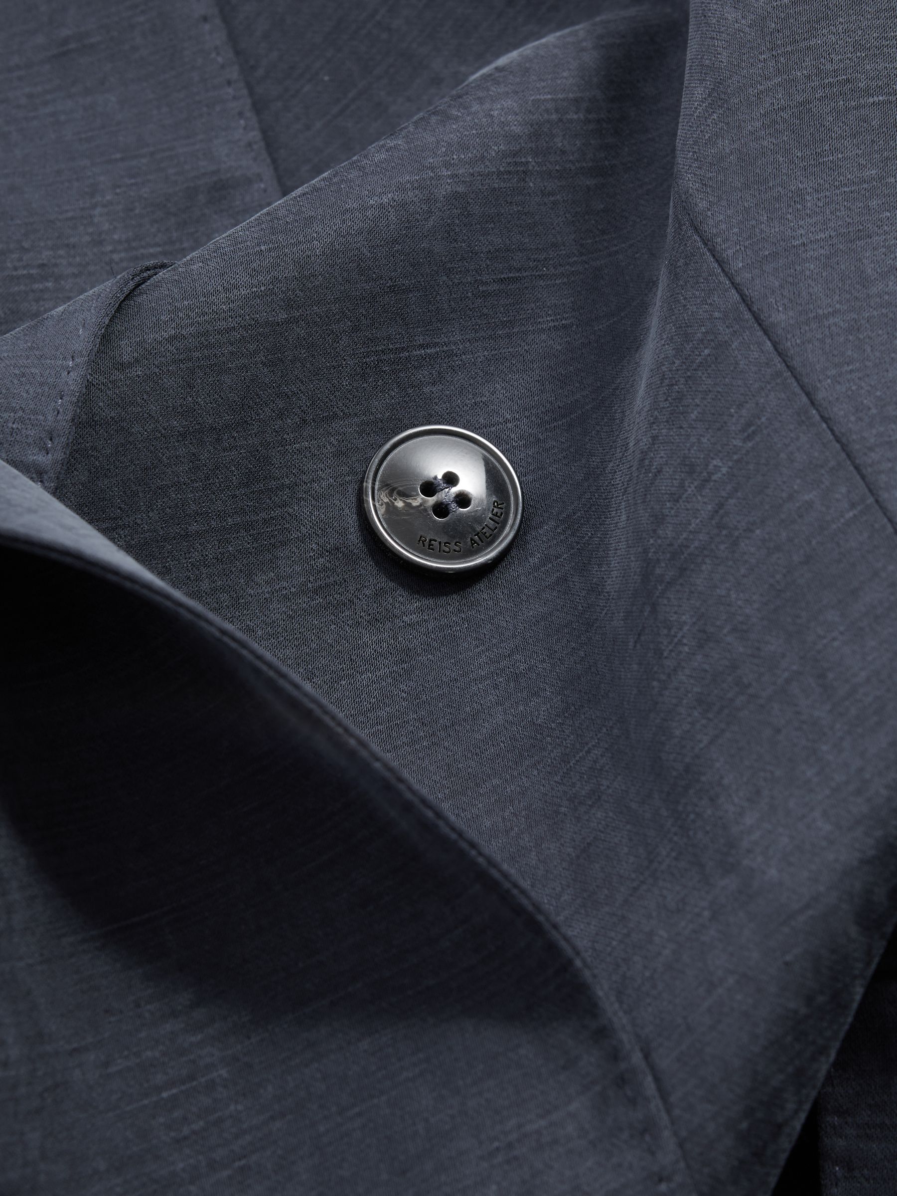 Atelier Cupro Double Breasted Suit Blazer in Navy - Image 5 of 5