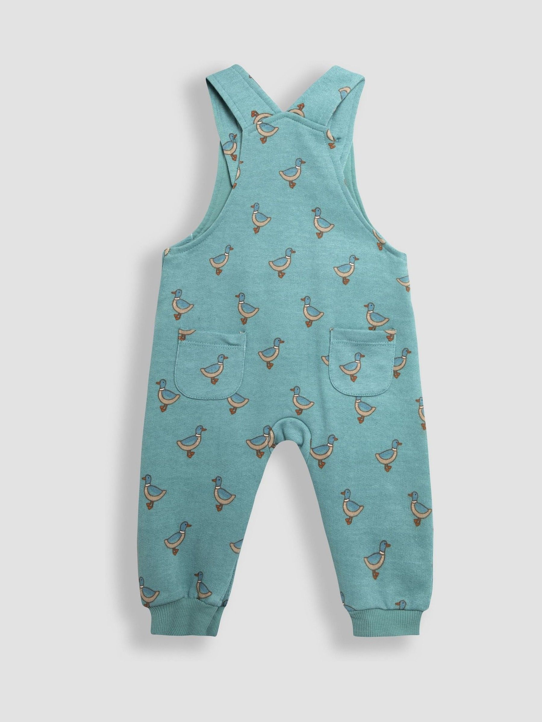 Blue Duck Print Dungarees & Top Set - Image 2 of 6