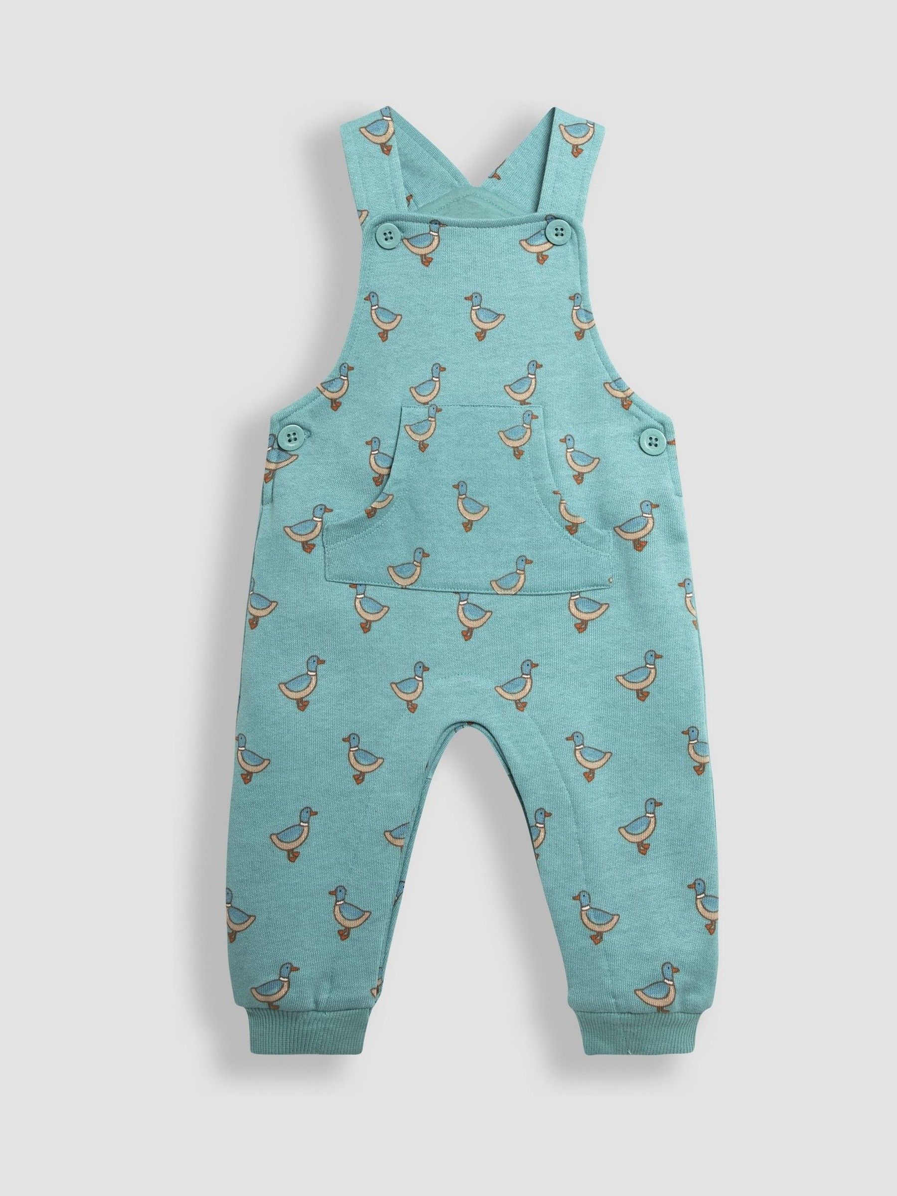 Blue Duck Print Dungarees & Top Set - Image 3 of 6