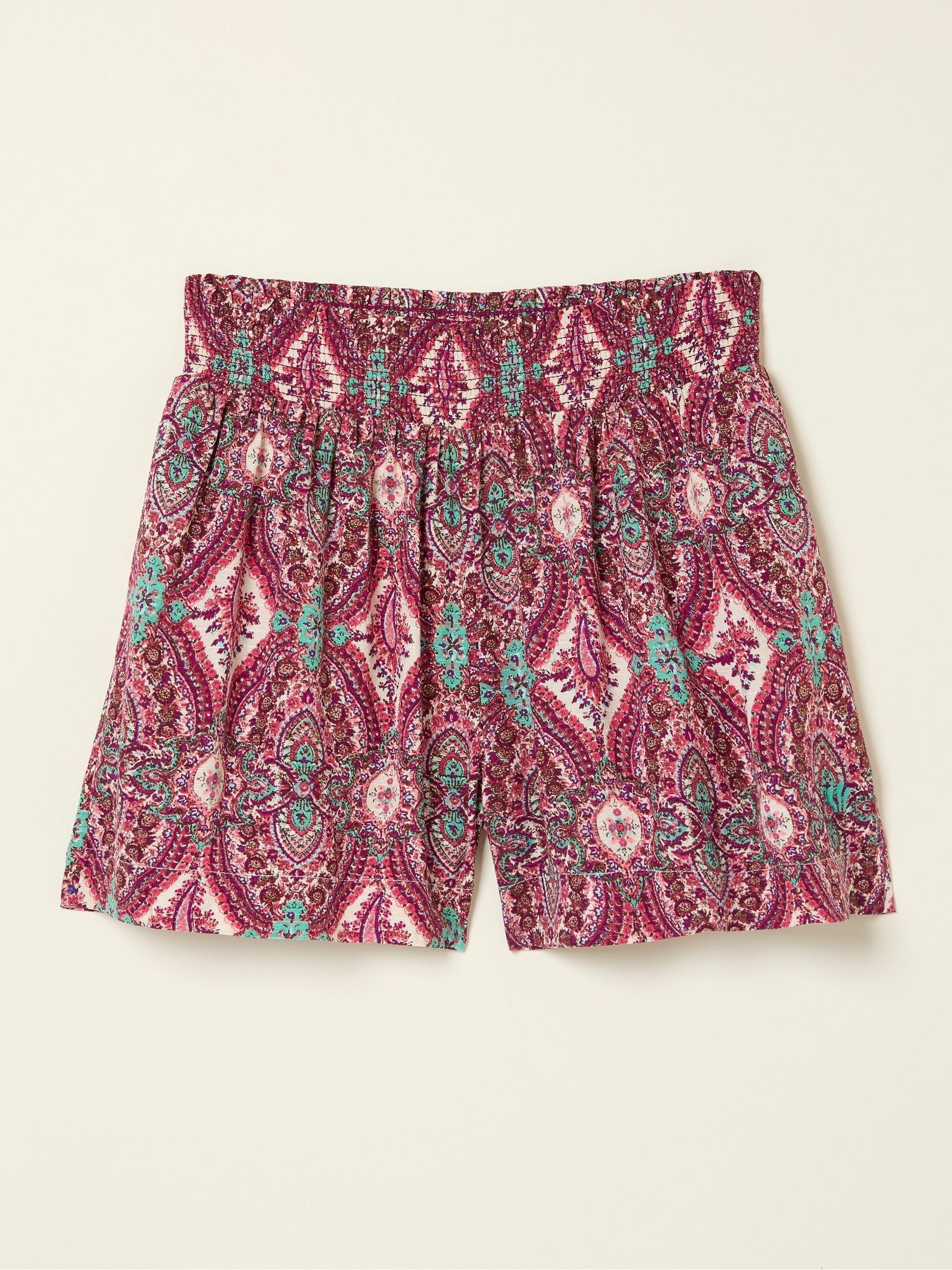 Purple Paisley Print Flippy Shorts - Image 5 of 5