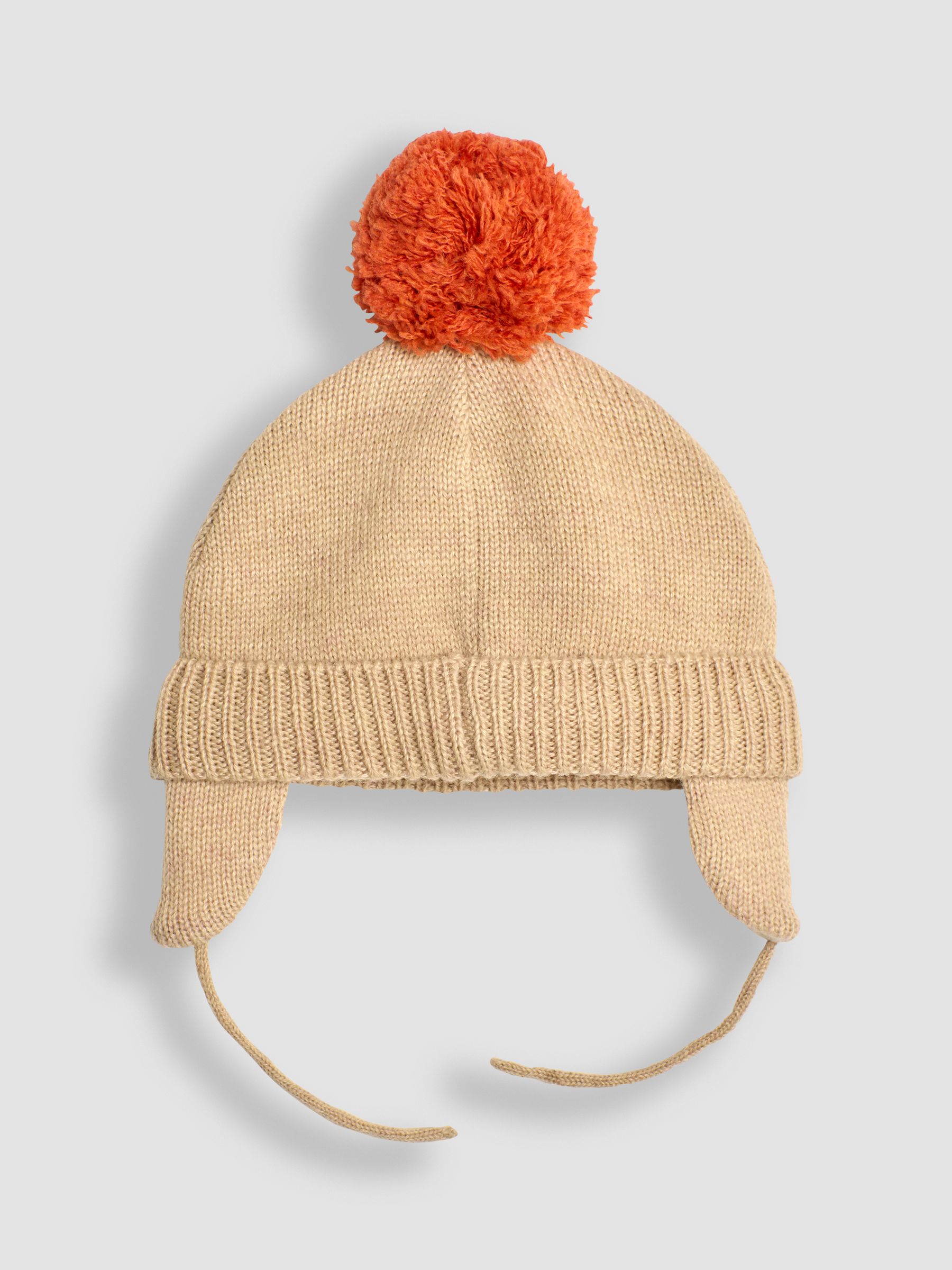Natural Appliqué Bobble Hat - Image 2 of 3