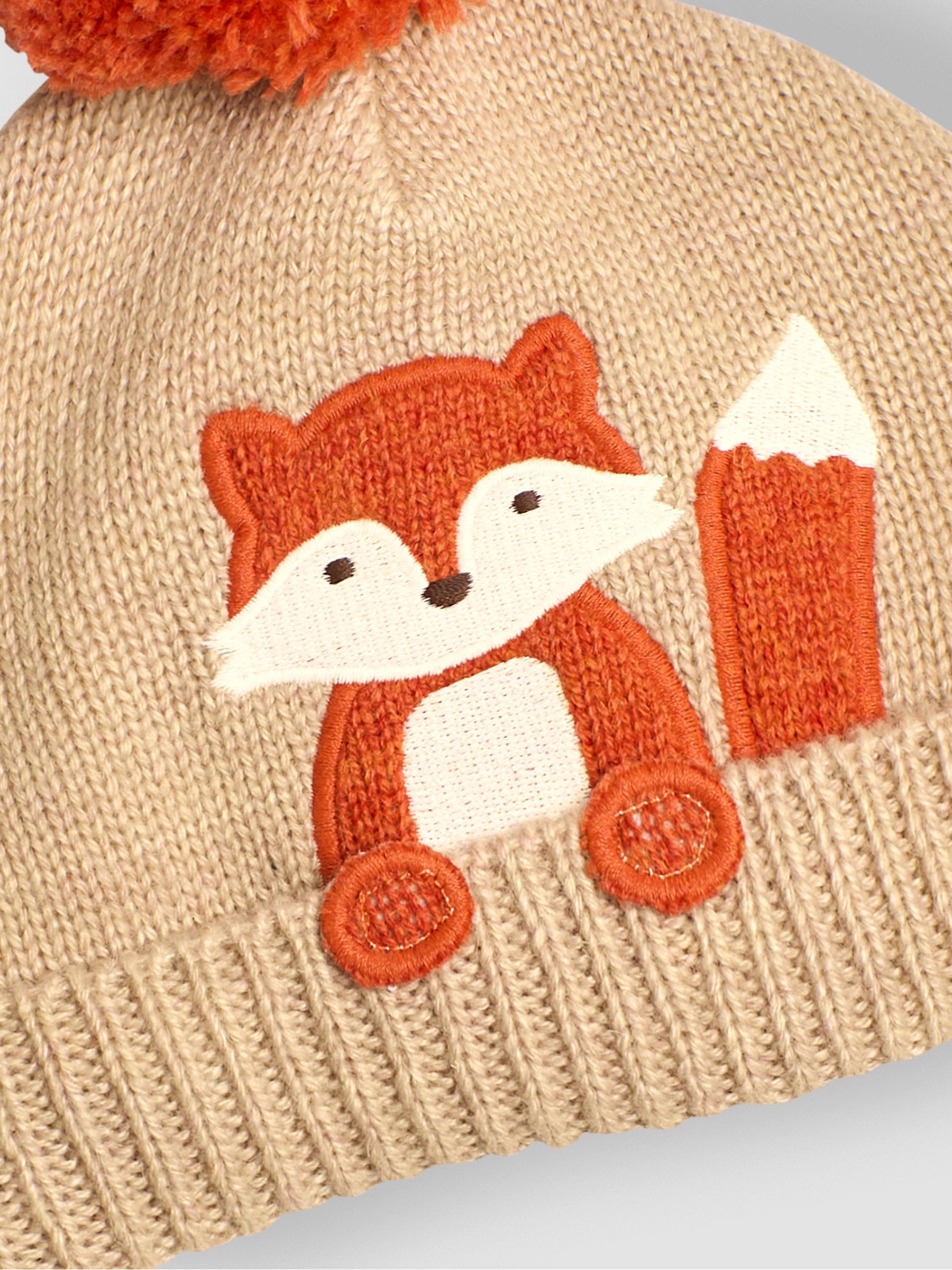 Natural Appliqué Bobble Hat - Image 3 of 3