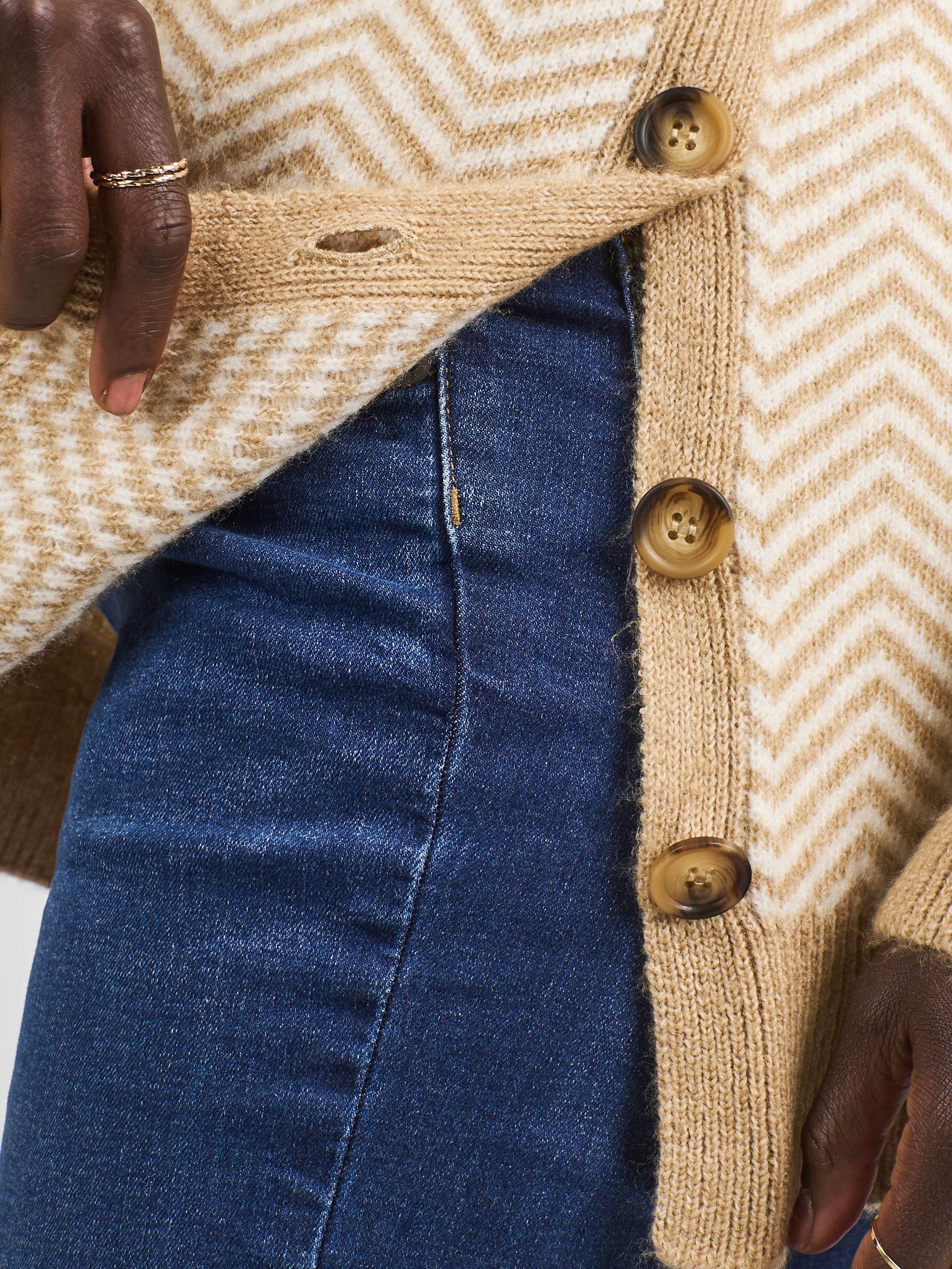 Caramel Brown Turtle Neck Maternity & Nursing Jumper - Image 4 of 4