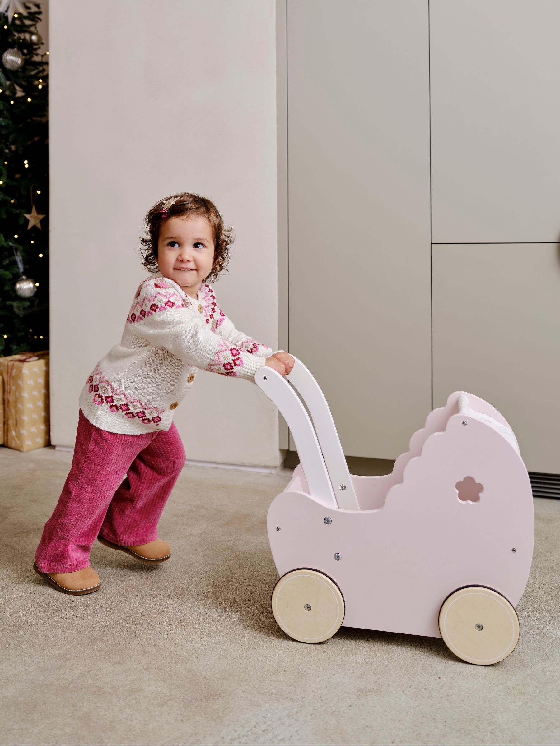 Pretty Floral Doll Pram - Image 3 of 9