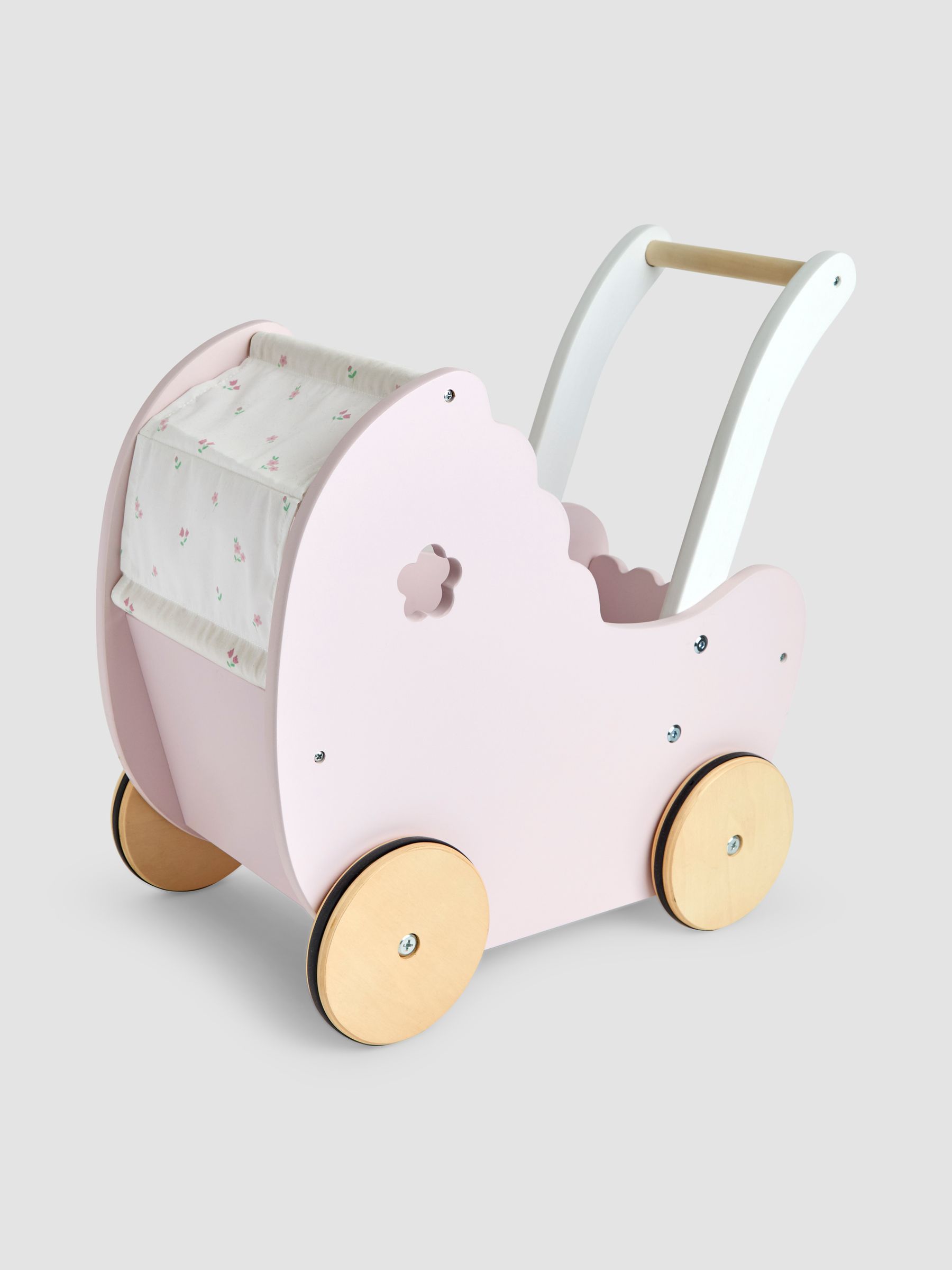 Pretty Floral Doll Pram - Image 5 of 9