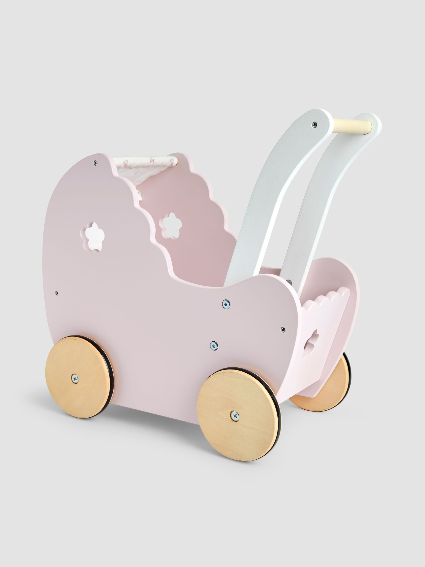 Pretty Floral Doll Pram - Image 7 of 9