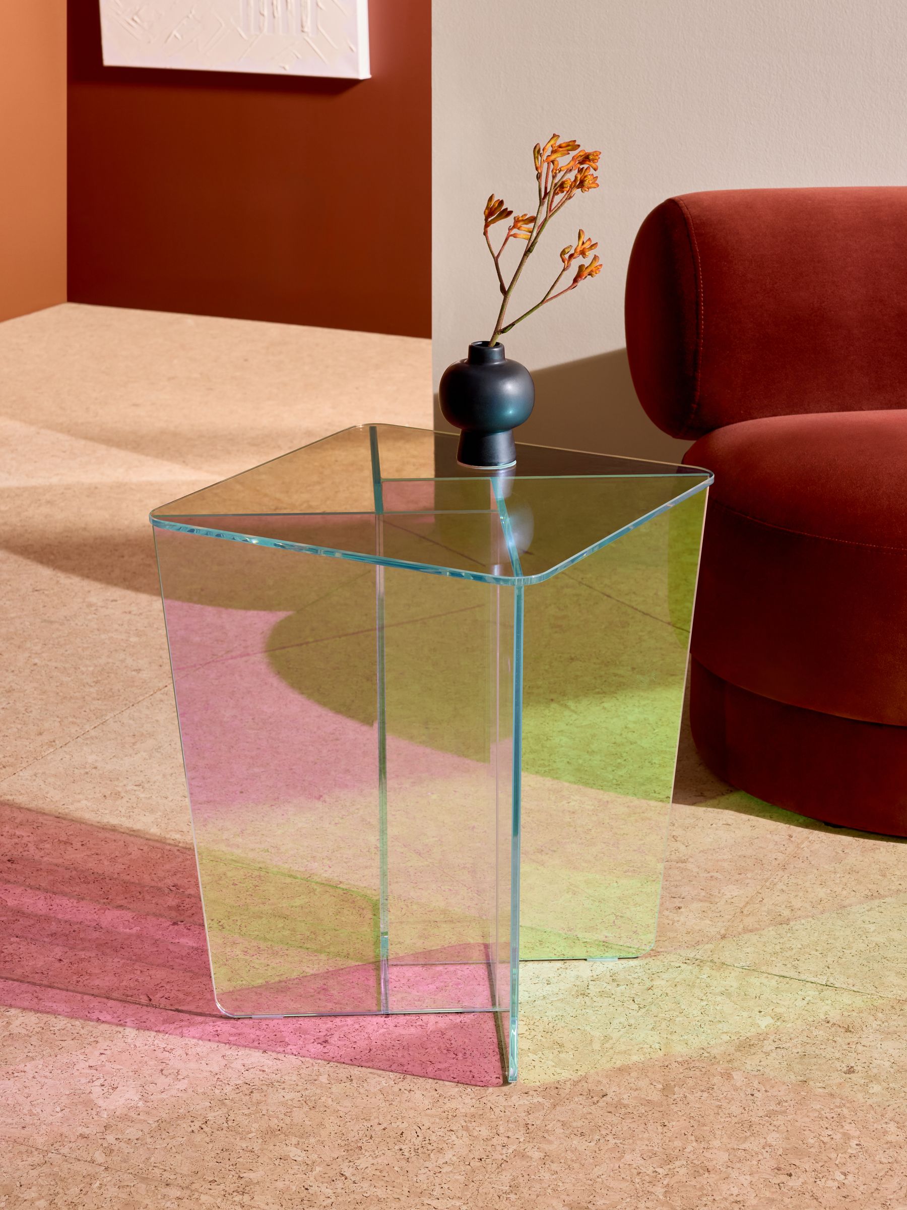 Oki Side Table in Iridescent - Image 1 of 5