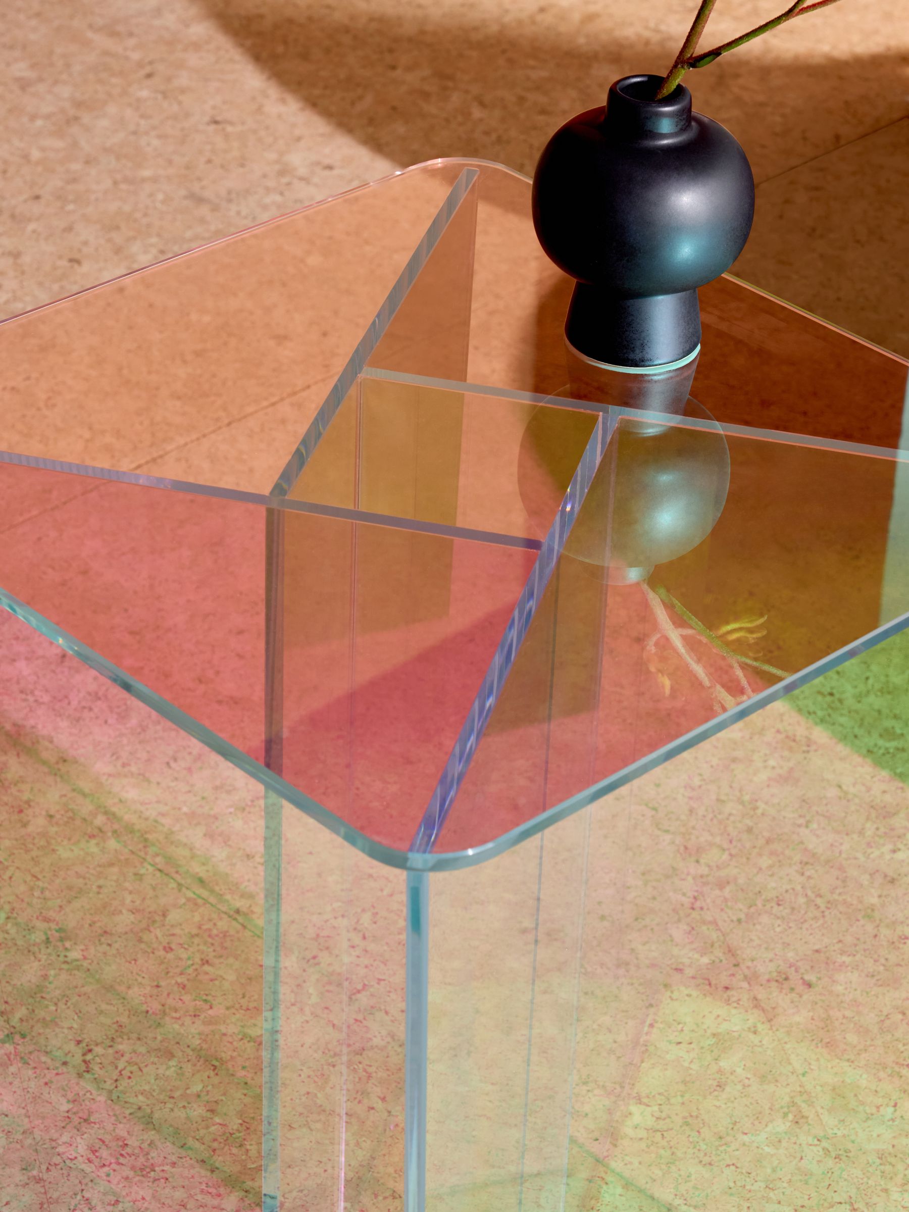 Oki Side Table in Iridescent - Image 2 of 5