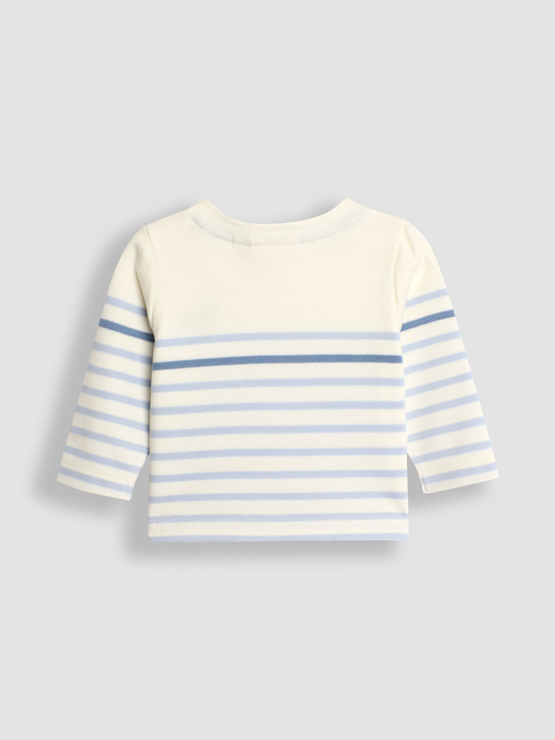 Blue Fox Embroidered Breton Top And Rib Leggings Set - Image 3 of 6