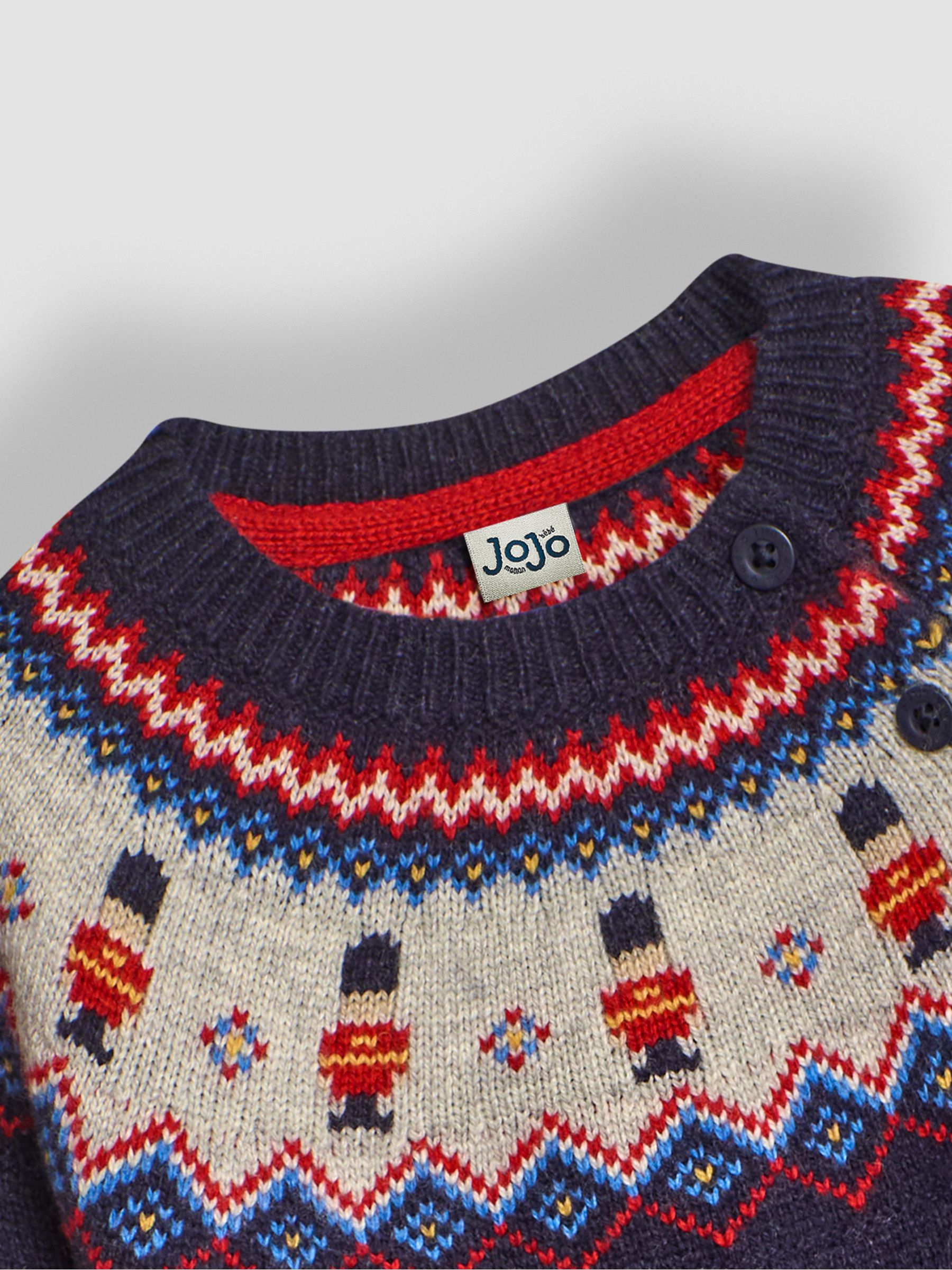 Navy Kings Guard Knit Fair Isle Jumper - Image 3 of 3