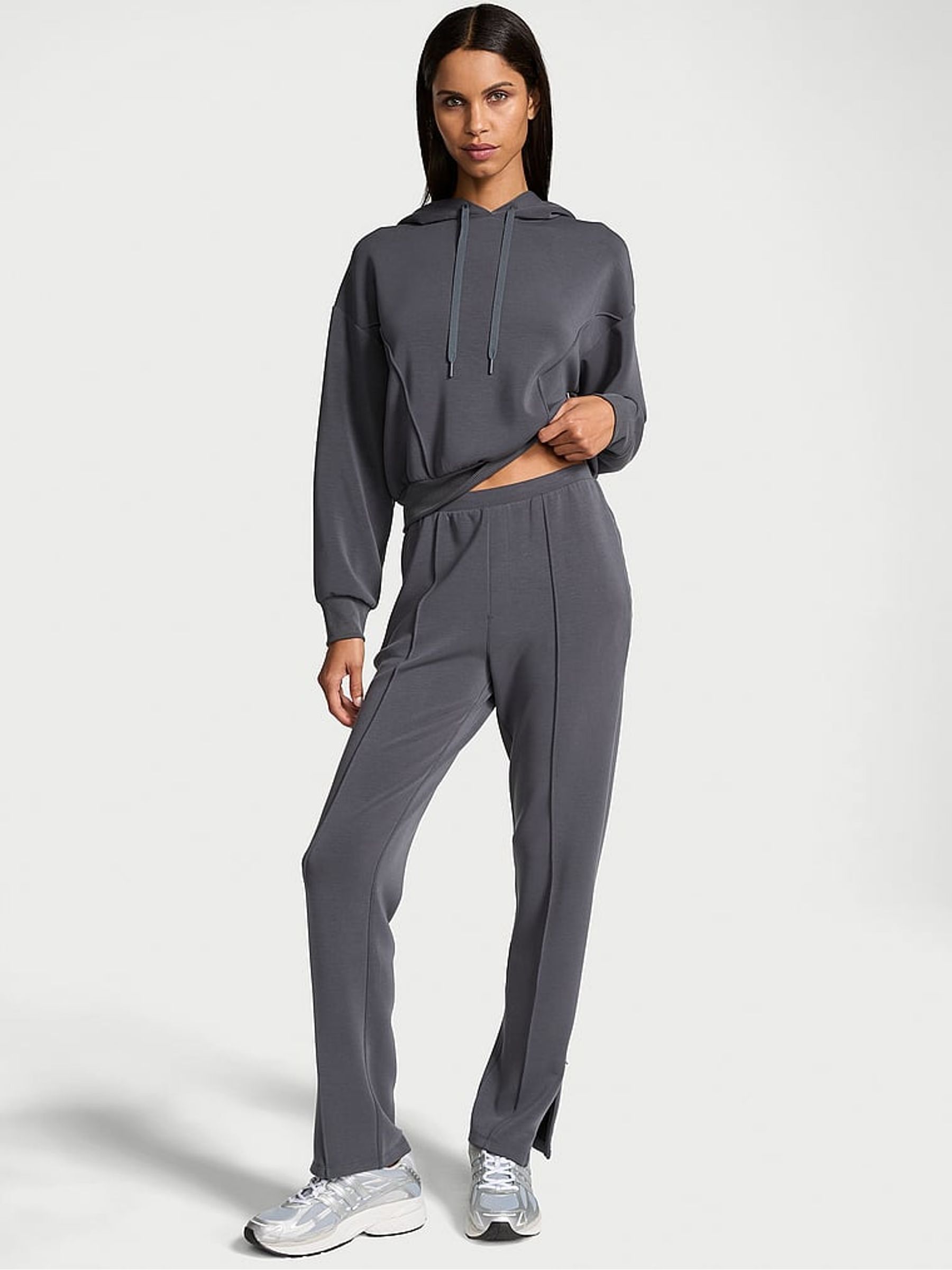 Grey Regular Featherweight Knit Joggers - Image 1 of 5