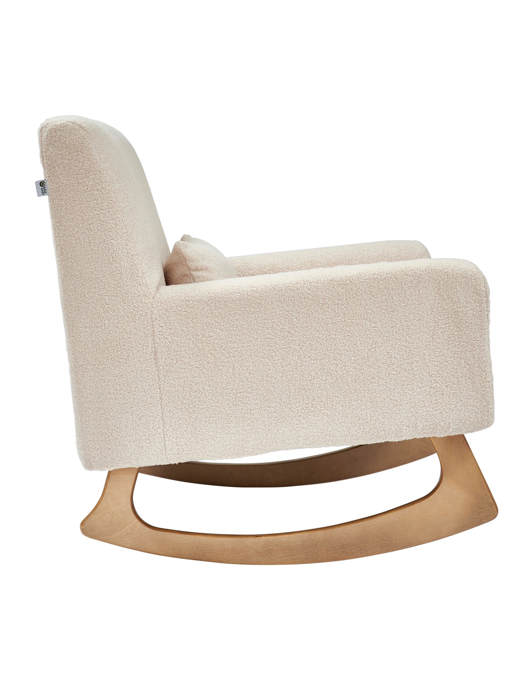 Gaia Baby Biscuit Serena Nursing Rocking Chair with Oak Legs and Footstool - Image 5 of 5