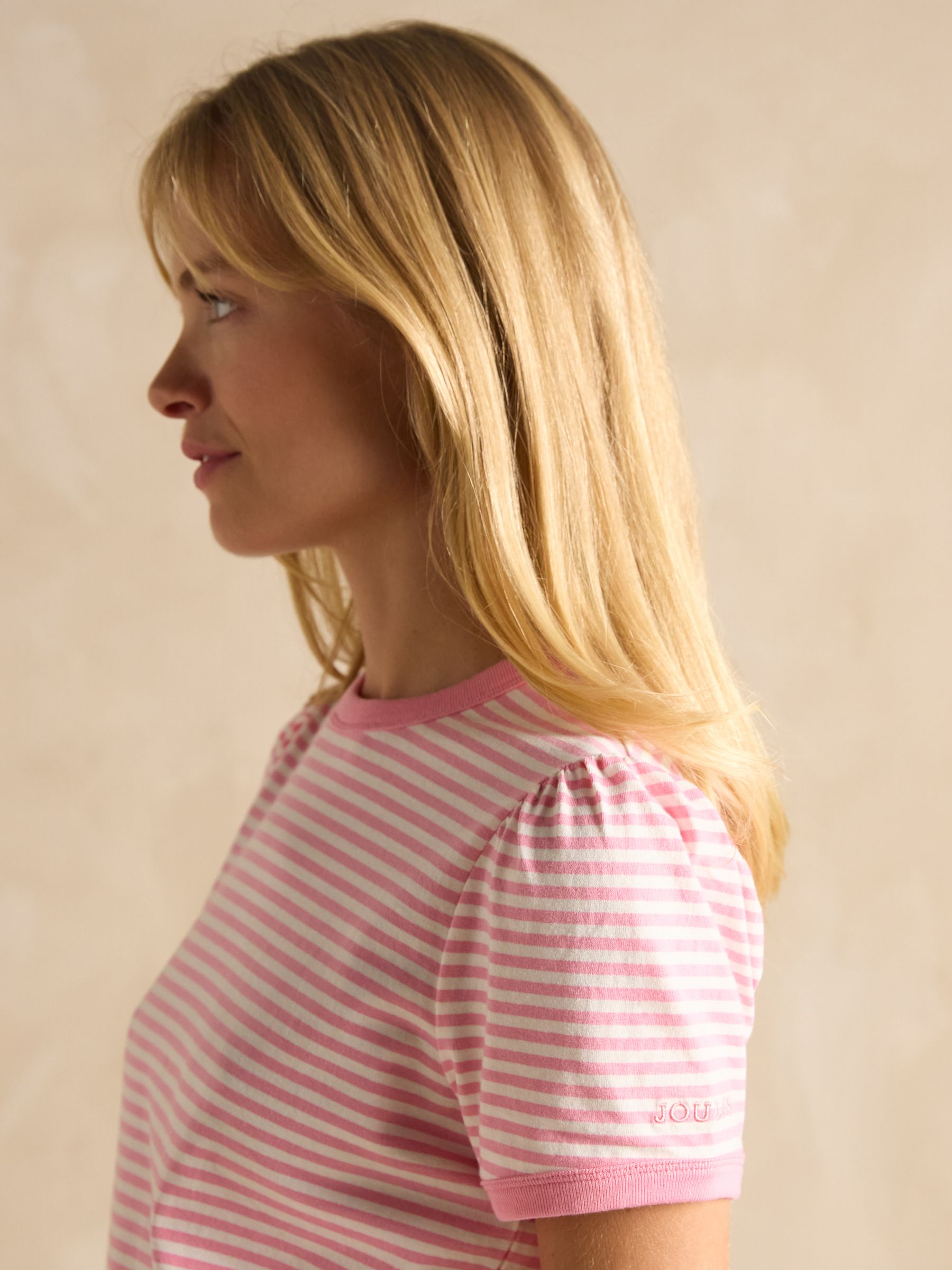 Erin Pink Short Sleeve Striped T-Shirt - Image 3 of 7